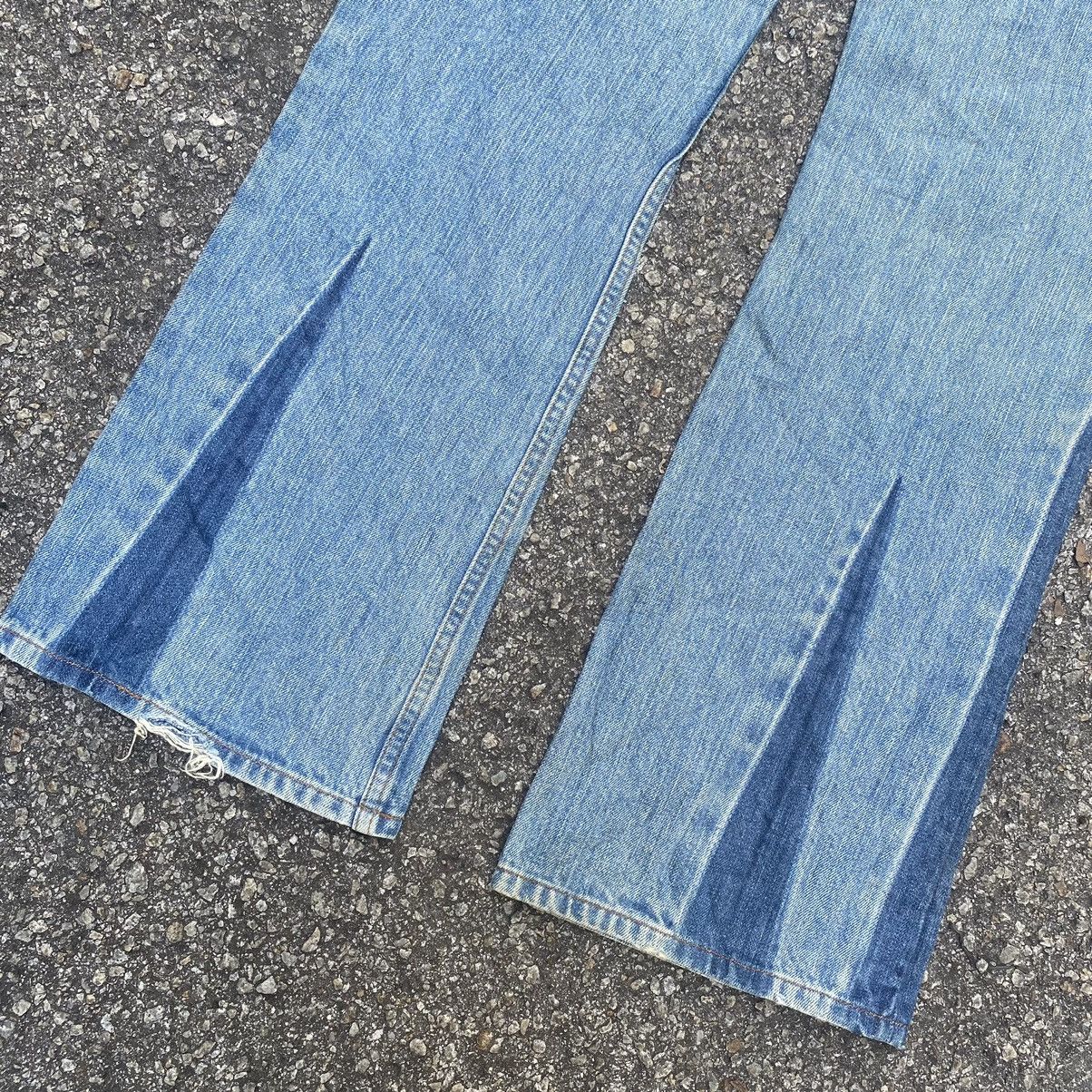 Kapital Flare Jeans Armani Exchange Boot Cut Denim Washed Blue Size US 32 / EU 48 - 4 Thumbnail