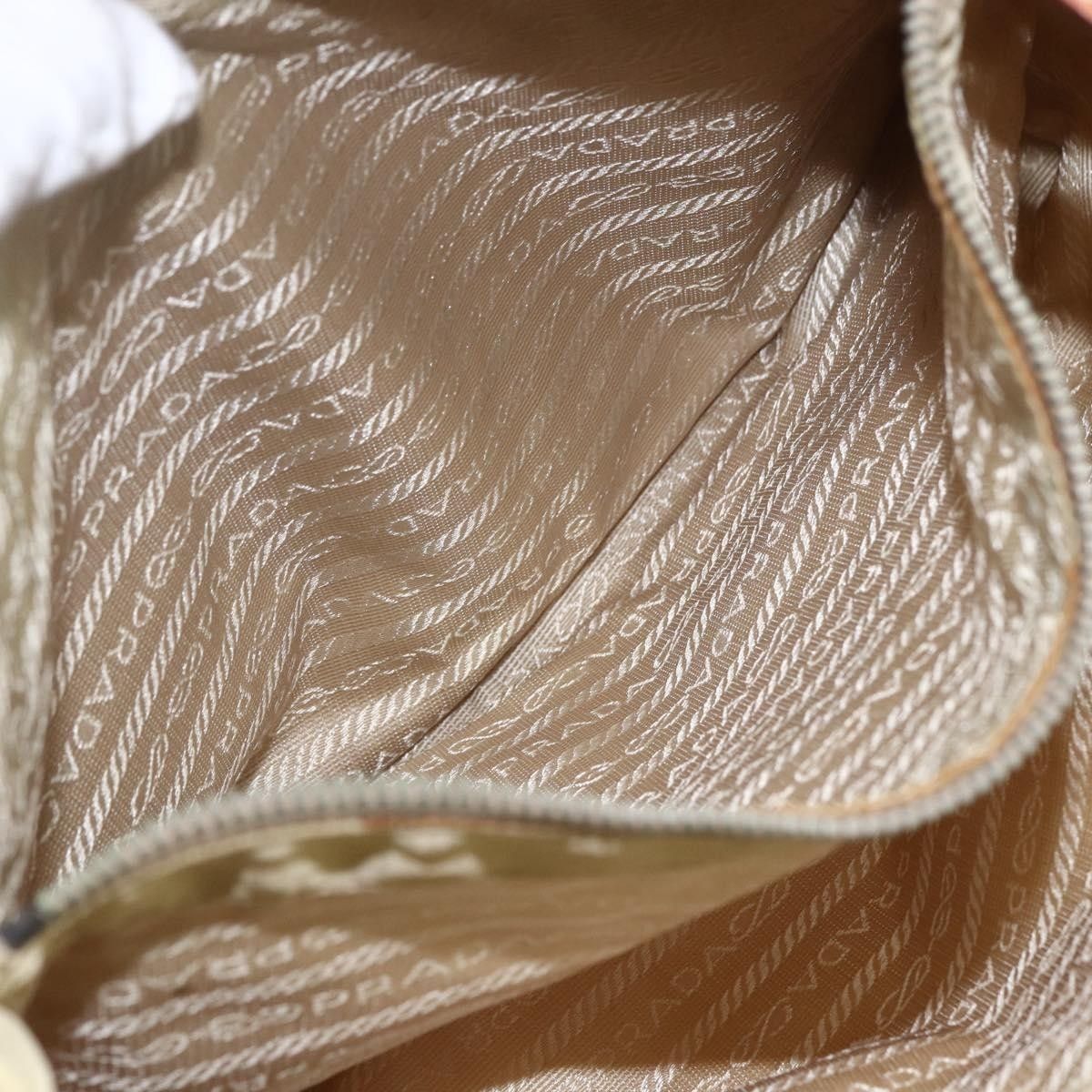 Prada PRADA Tote Bag Nylon Ivory Silver Auth 166401 - Jerrillo Size ONE SIZE - 23 Thumbnail