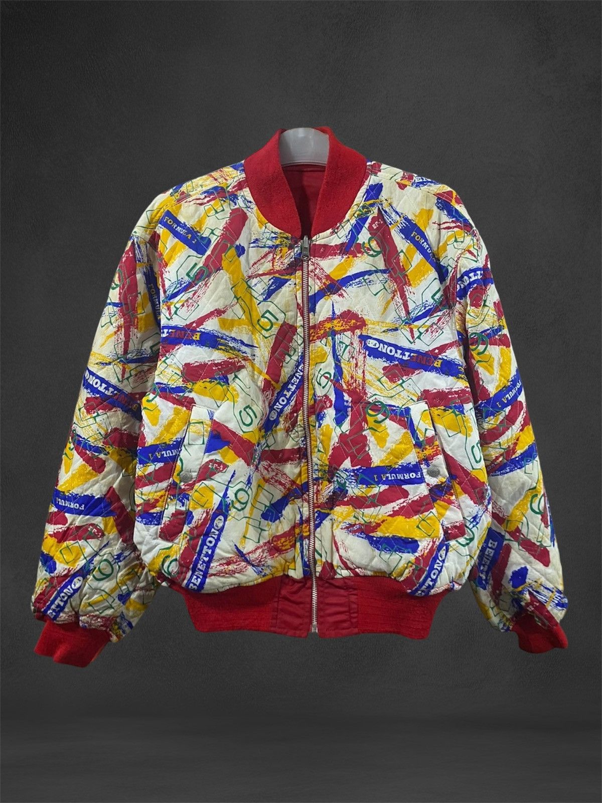Benetton × Formula 1 × Vintage Vintage Reversible Benneton Formula 1 Jacket Size US M / EU 48-50 / 2 - 1 Thumbnail