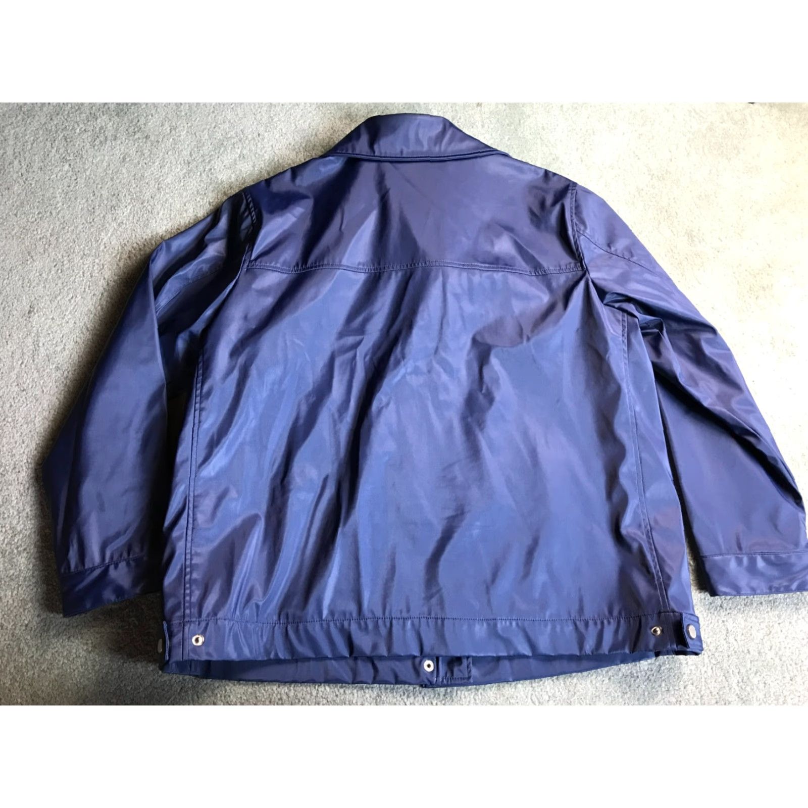 Vintage OutBrook Jacket Women 1X Blue Full Zip Pockets Jacket Size XL / US 12-14 / IT 48-50 - 2 Thumbnail