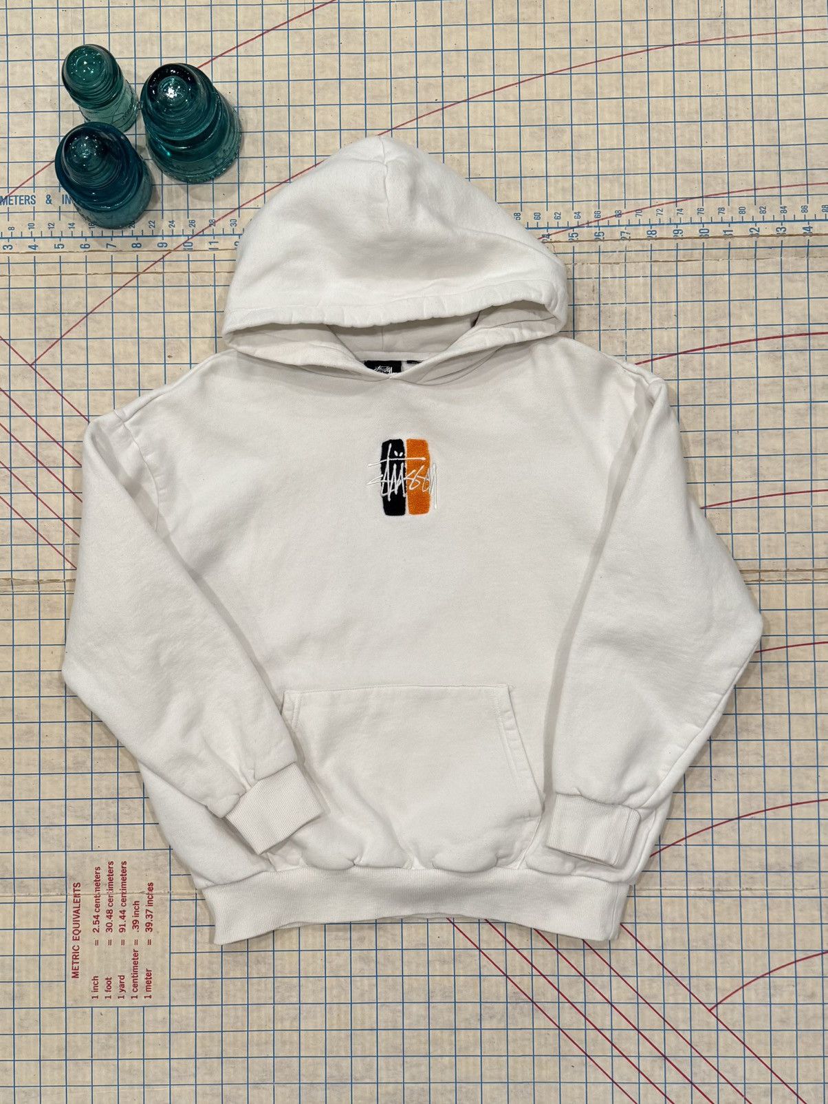 Stussy Stussy Pull Over Hoodie White Mens Size XS Small Chest Logo Size US XS / EU 42 / 0 - 4 Thumbnail