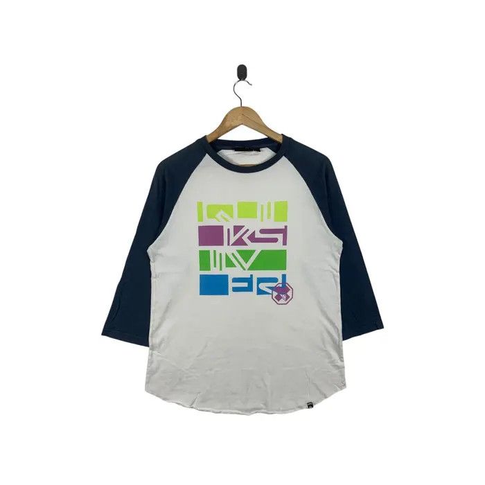 Quiksilver QUIKSILVER SURF Digital Logo Beach Raglan Tee Shirt Size US M / EU 48-50 / 2 - 1 Thumbnail