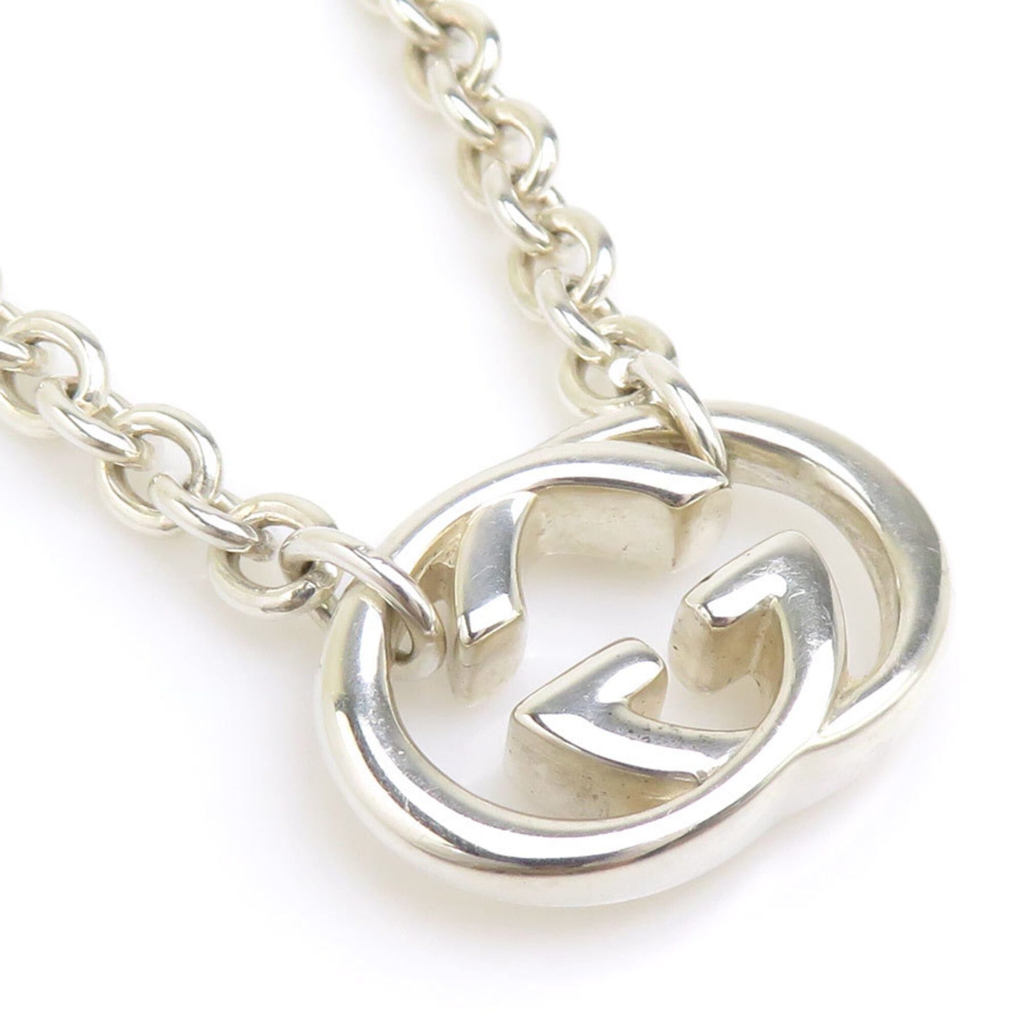 Gucci Gucci necklace, Interlocking G design, 925 sterling silver, men's and women's, e61917j Size ONE SIZE - 1 Thumbnail