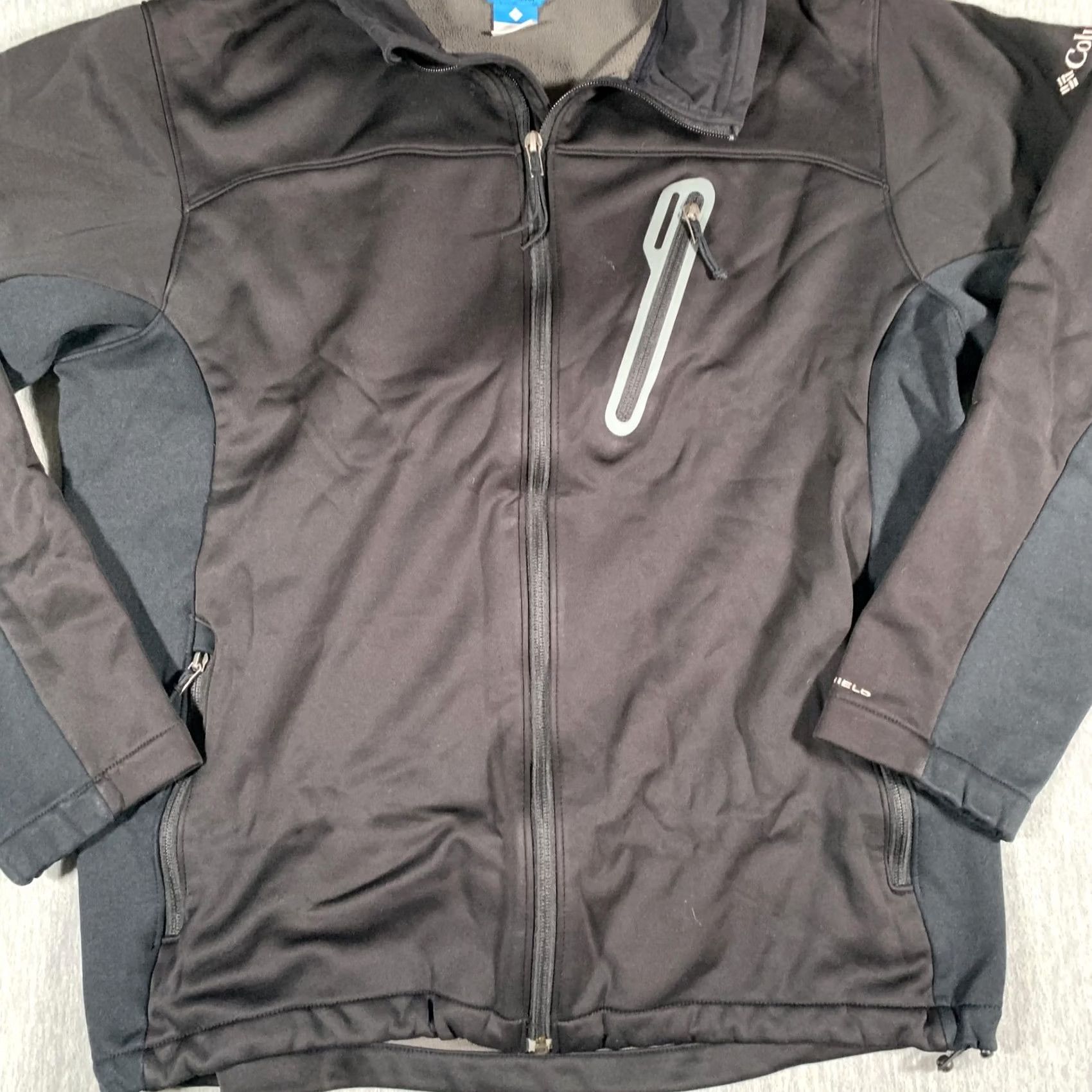 Vintage Columbia Field Gear Jacket Mens Large Black Omni-Shield Softshell Fleece Lined Size US L / EU 52-54 / 3 - 3 Thumbnail