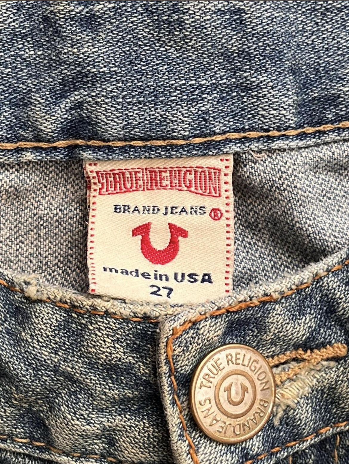 True Religion 2004 True Religion Denim Jeans Low-Rise Fit Size 27" / US 4 / IT 40 - 4 Thumbnail