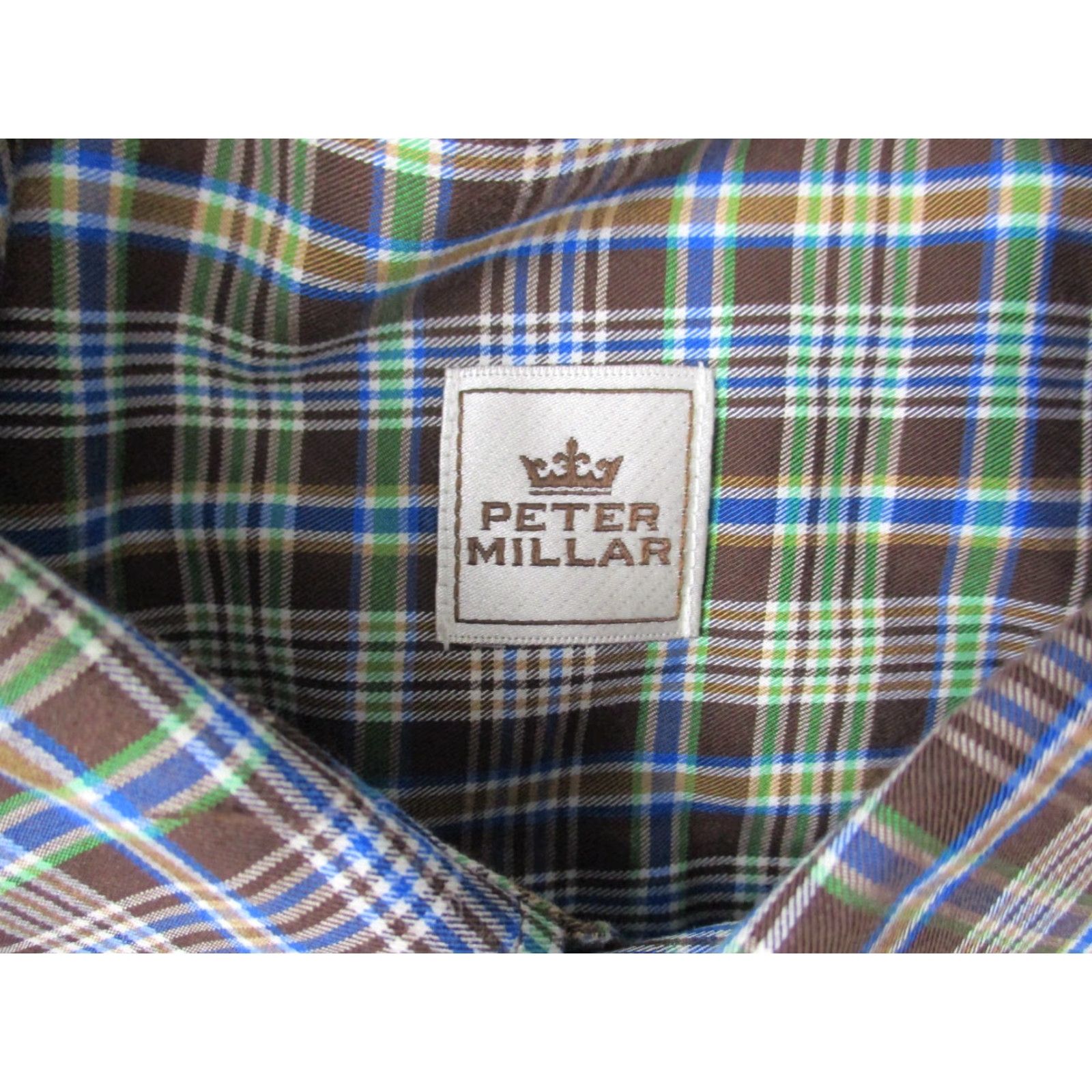 Peter Millar Peter Millar Shirt Large Mens 100% Cotton Plaid Multicolor Long Sleeve Shirt Size US L / EU 52-54 / 3 - 4 Thumbnail