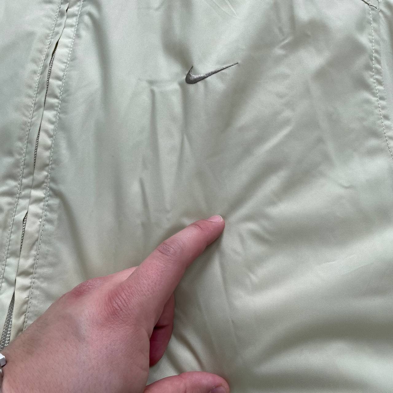 Nike × Vintage Vintage 2000s Nike Nylon Puffer Y2K Jacket Beige Size S Size US S / EU 44-46 / 1 - 9 Thumbnail