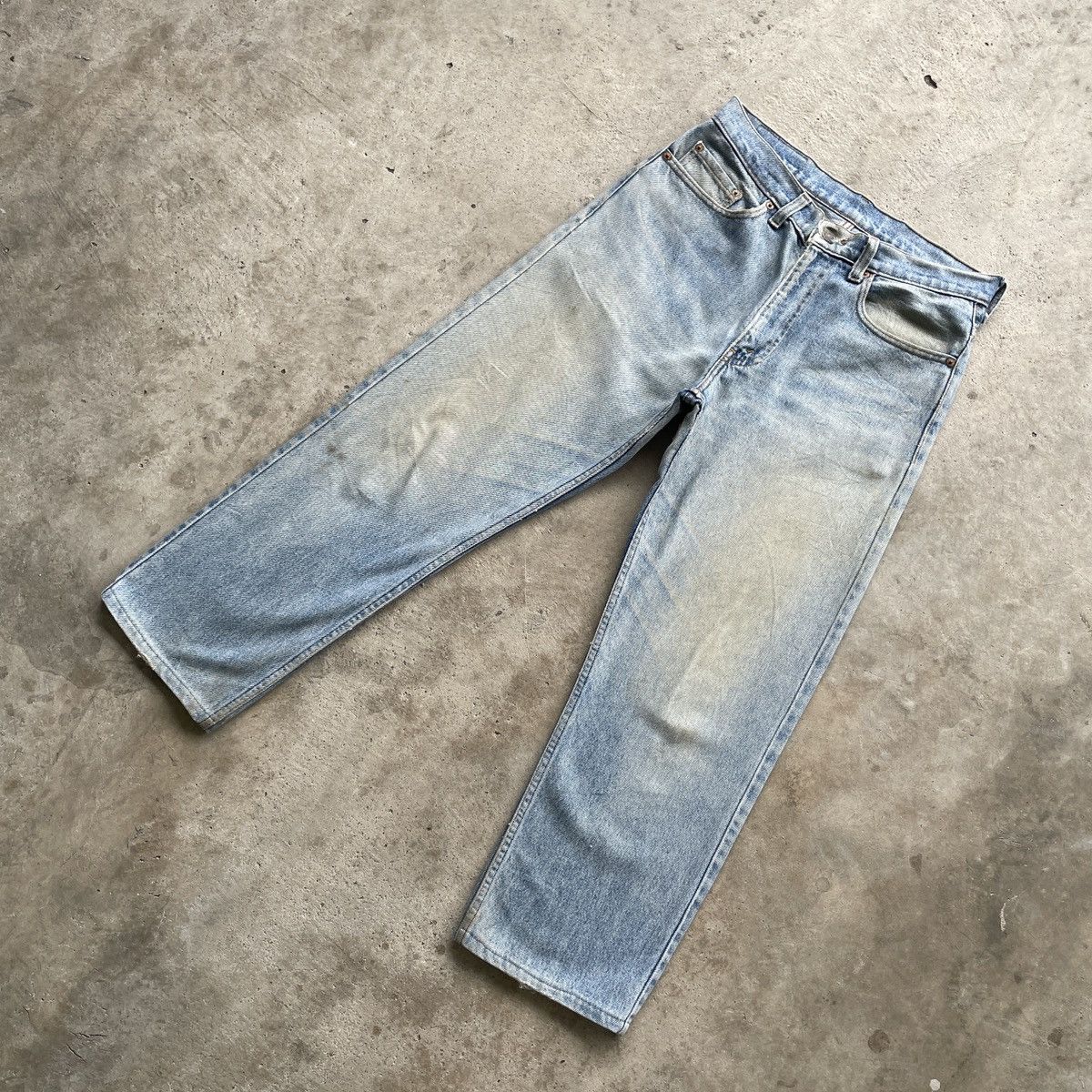 Levi's Vintage Clothing 90s Vintage Levis Rusty Faded Made In USA Jeans Denim Pants Size US 31 - 2 Thumbnail