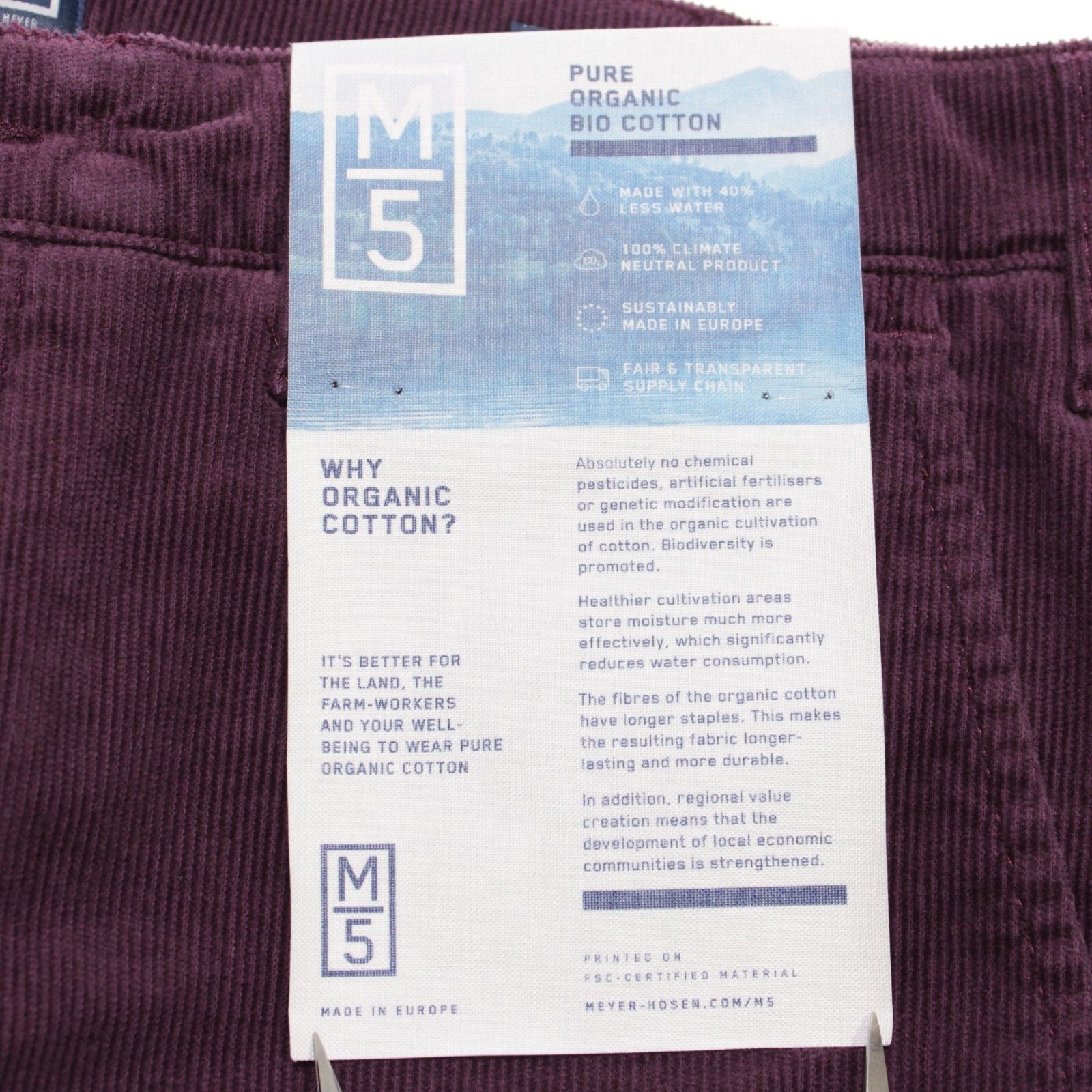 Other Meyer New with tags Chino Size 33 US In Purple Size US 33 - 5 Thumbnail