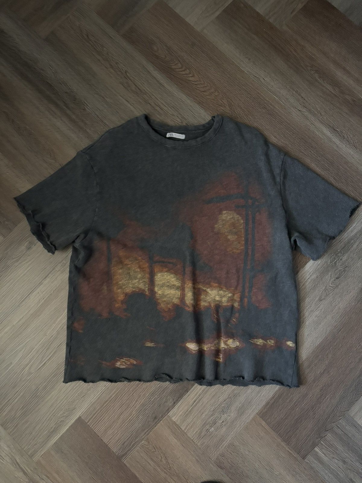 Zara Zara Printed Knit T-Shirt Size US M / EU 48-50 / 2 - 1 Thumbnail