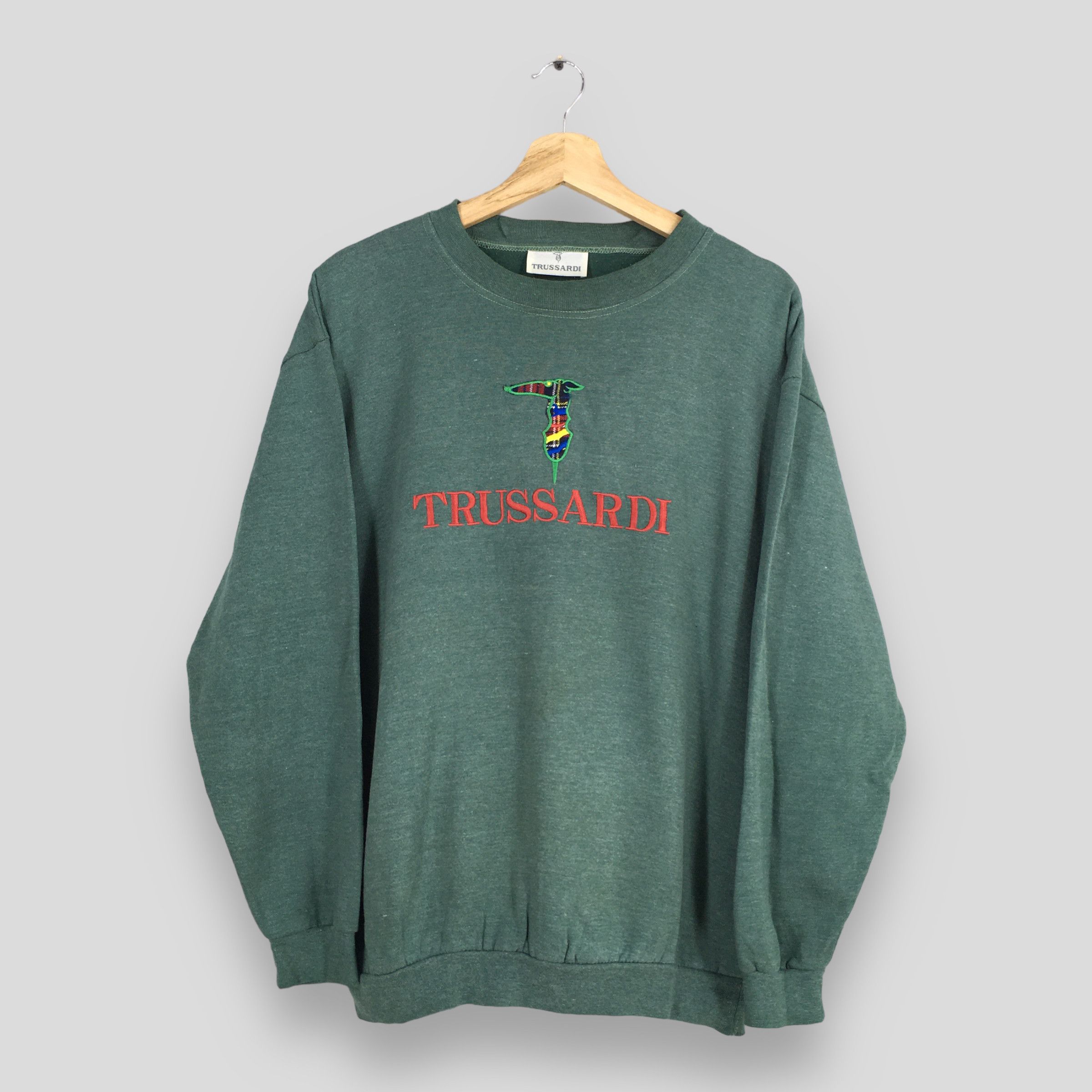 Jean × Trussardi × Vintage Vintage 1990s Trussardi Jeans Sweatshirt Medium Size US M / EU 48-50 / 2 - 1 Thumbnail