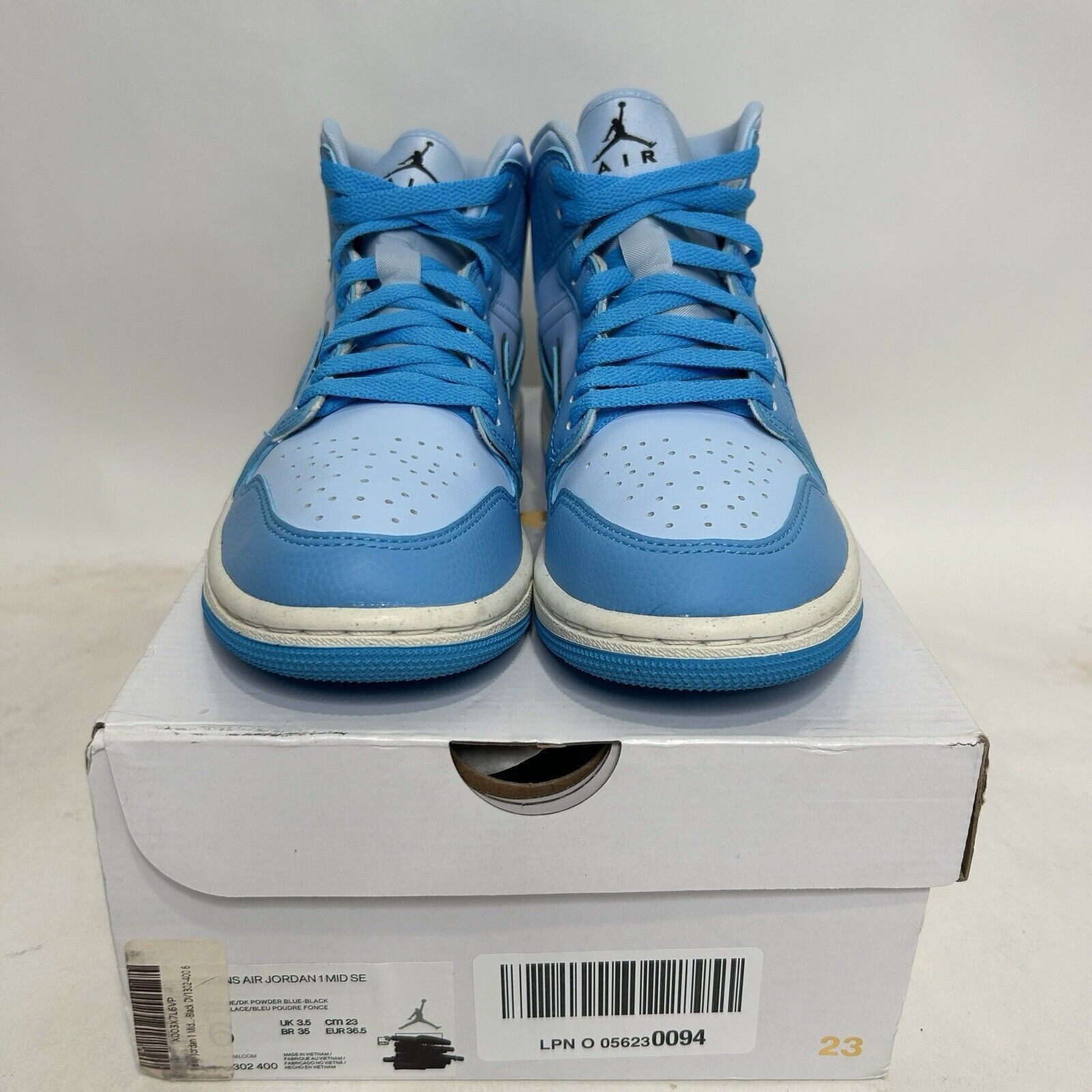 Nike Nike Shoes Air Jordan 1 Mid SE WMNS “Ice Blue” 2024 Size US 6 / IT 36 - 2 Thumbnail