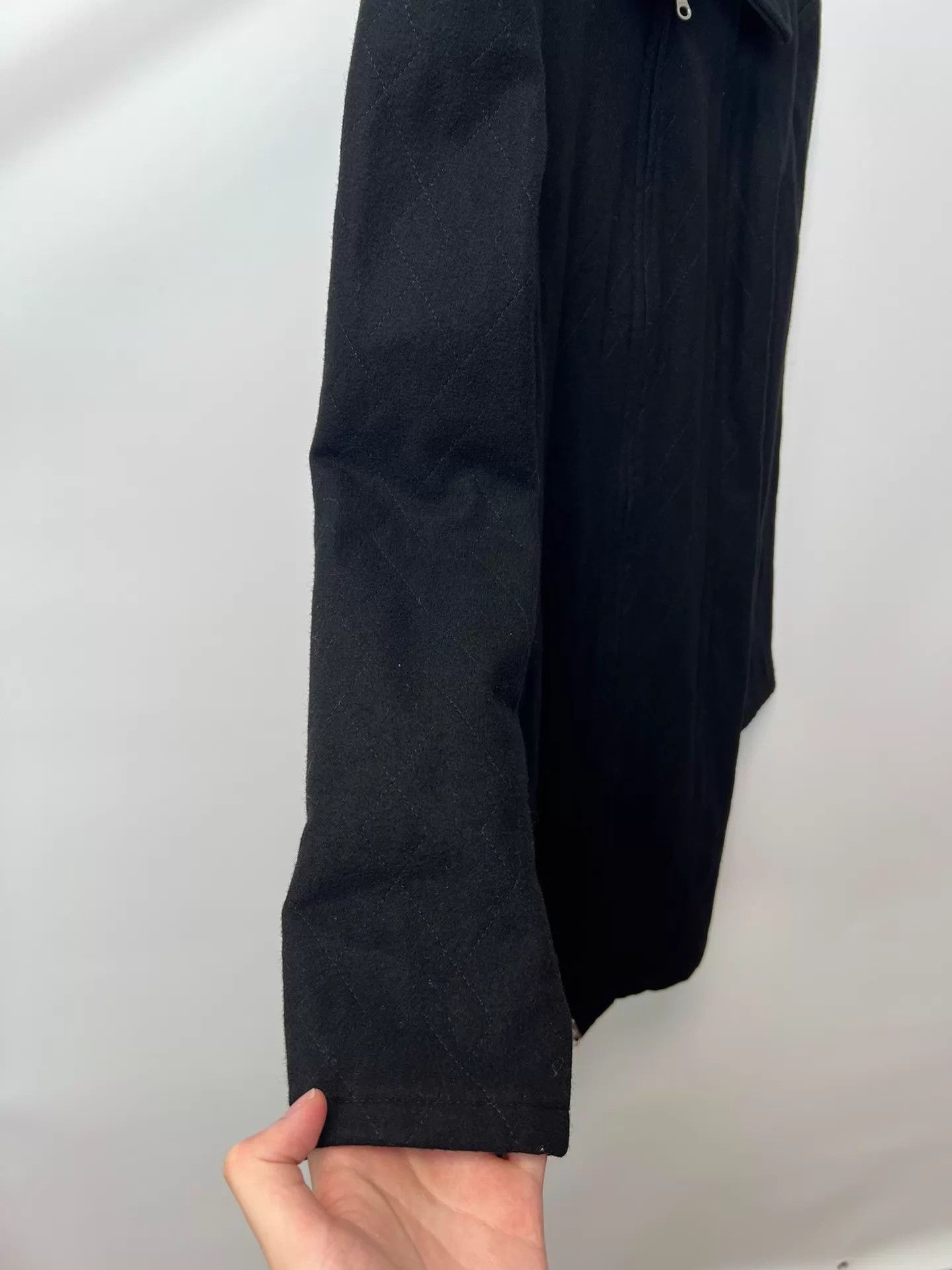 Yohji Yamamoto Yohji Yamamoto YS Dark Check Cinched Wool A-Line Coat Size M / US 6-8 / IT 42-44 - 4 Thumbnail