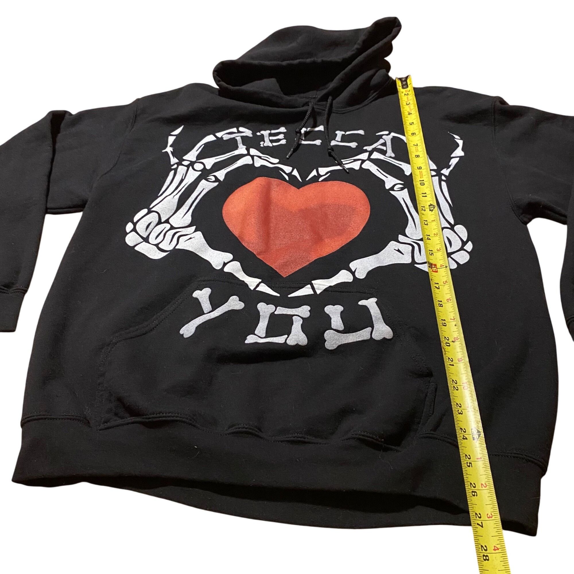 Other Tecca Tour Hoodie Black Skeleton Hands Heart Design Cotton/P Size US L / EU 52-54 / 3 - 5 Thumbnail