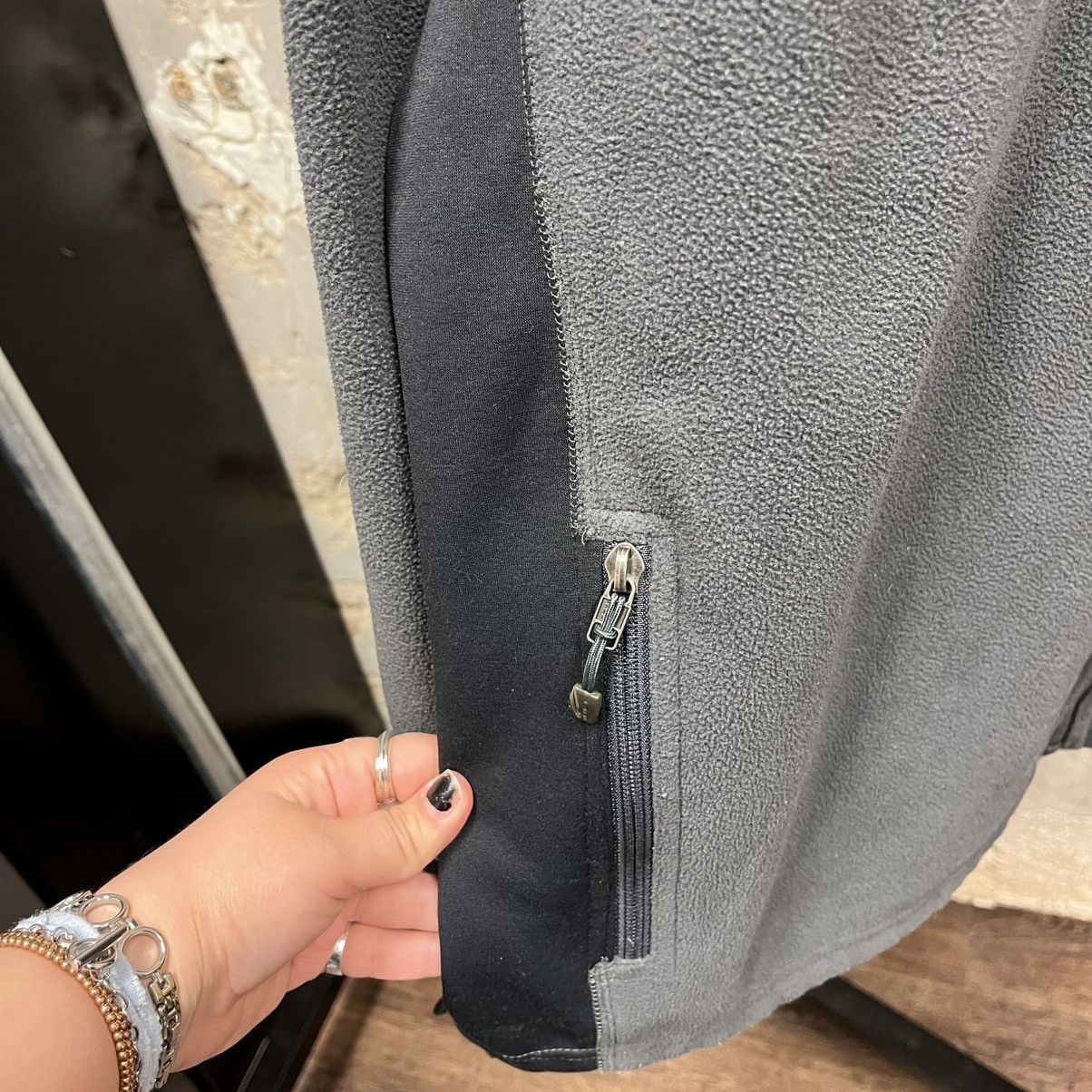 Nike ACG × Vintage Nike ACG Y2K Gray Fleece Tech Jacket Streetwear XL Gorpcore Size US XL / EU 56 / 4 - 5 Thumbnail