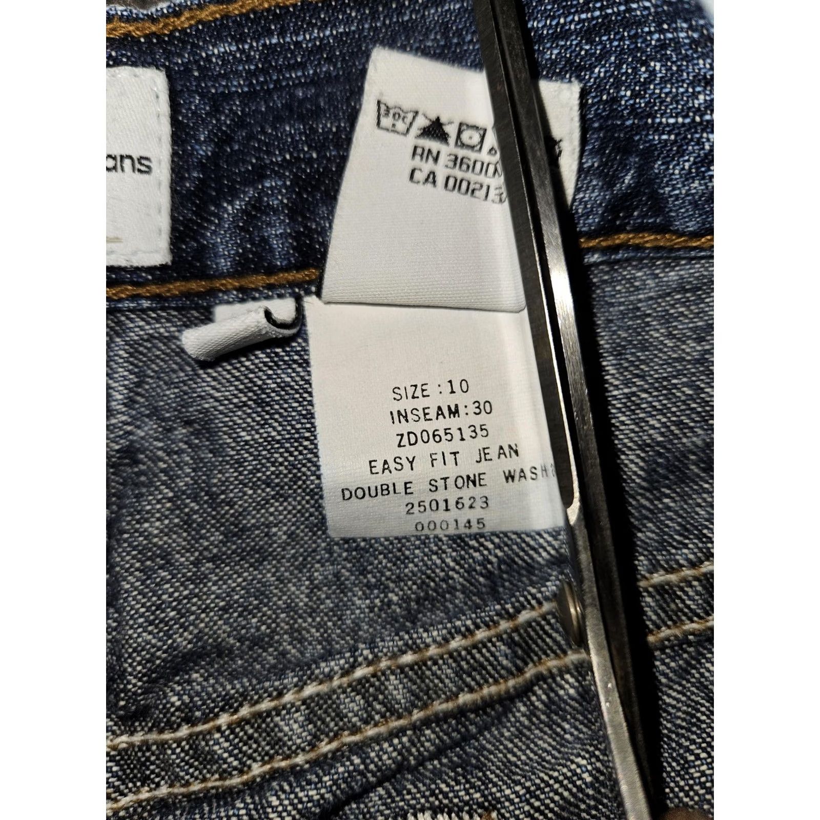 Vintage VINTAGE Calvin Klein Jeans Jeans Womens 10 Blue High Rise Easy Fit Relaxed Tapered Denim 90s Y2K Womens Size 32" / US 10 / IT 46 - 4 Thumbnail
