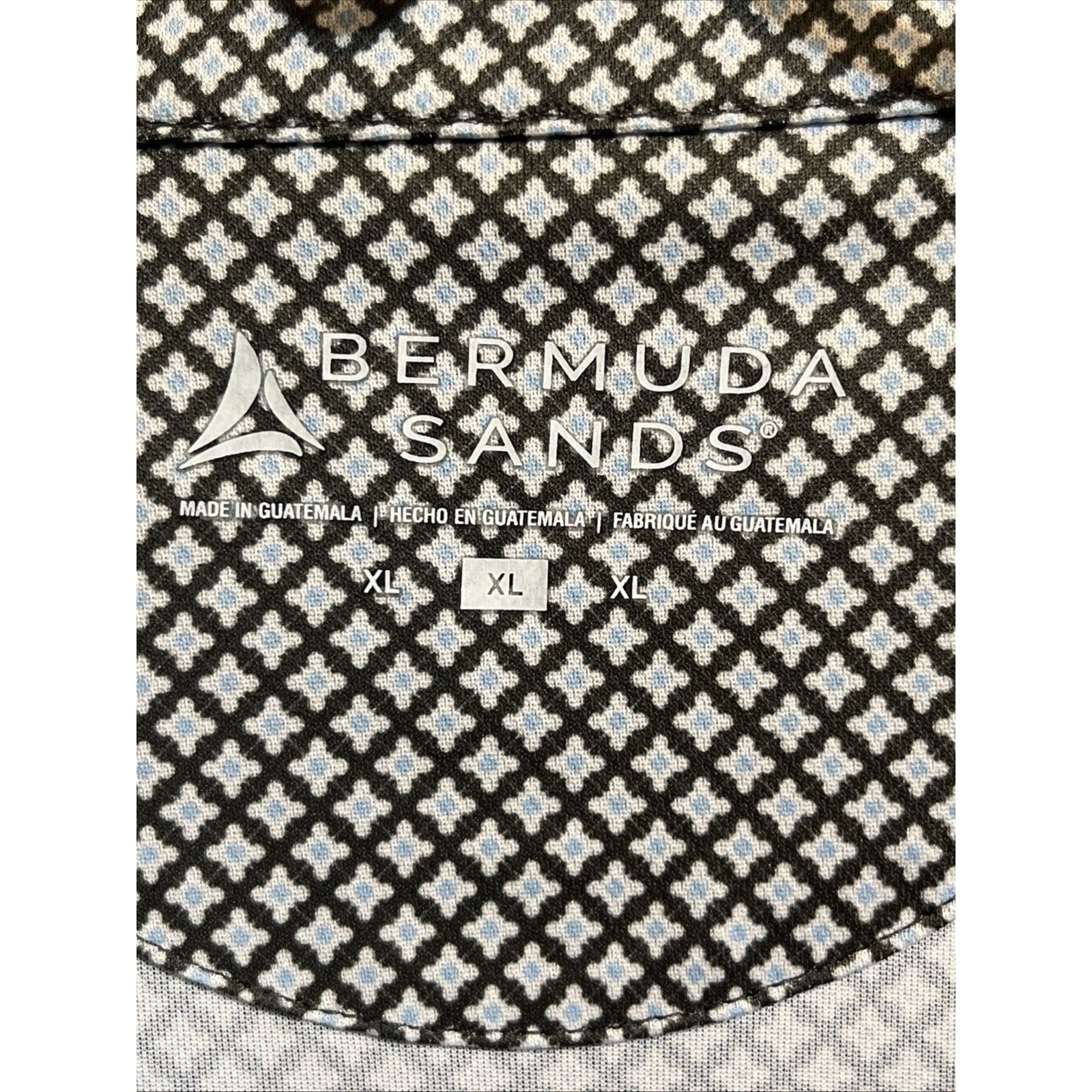 Other Bermuda Sands XL Polo Polyester Spandex Blend Blue White Size US XL / EU 56 / 4 - 3 Thumbnail