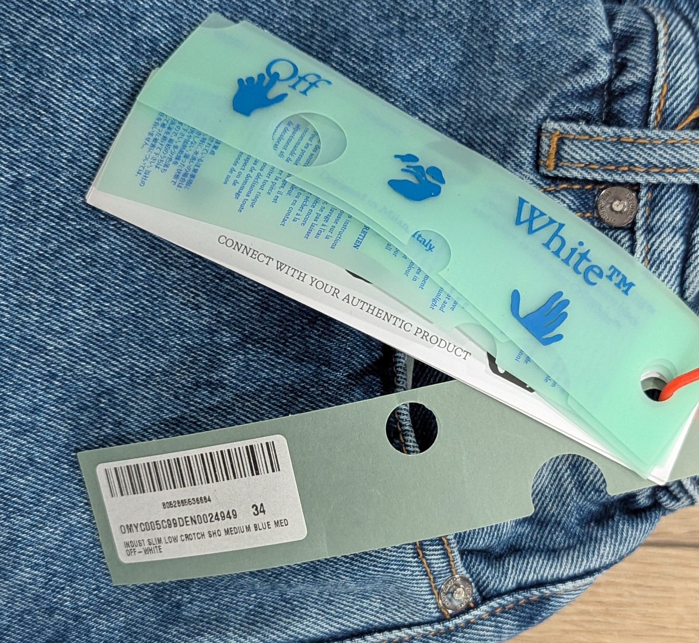 Off-White OFF-WHITE Industrial Slim Belted Denim Shorts Blue 34 Size US 34 / EU 50 - 15 Thumbnail