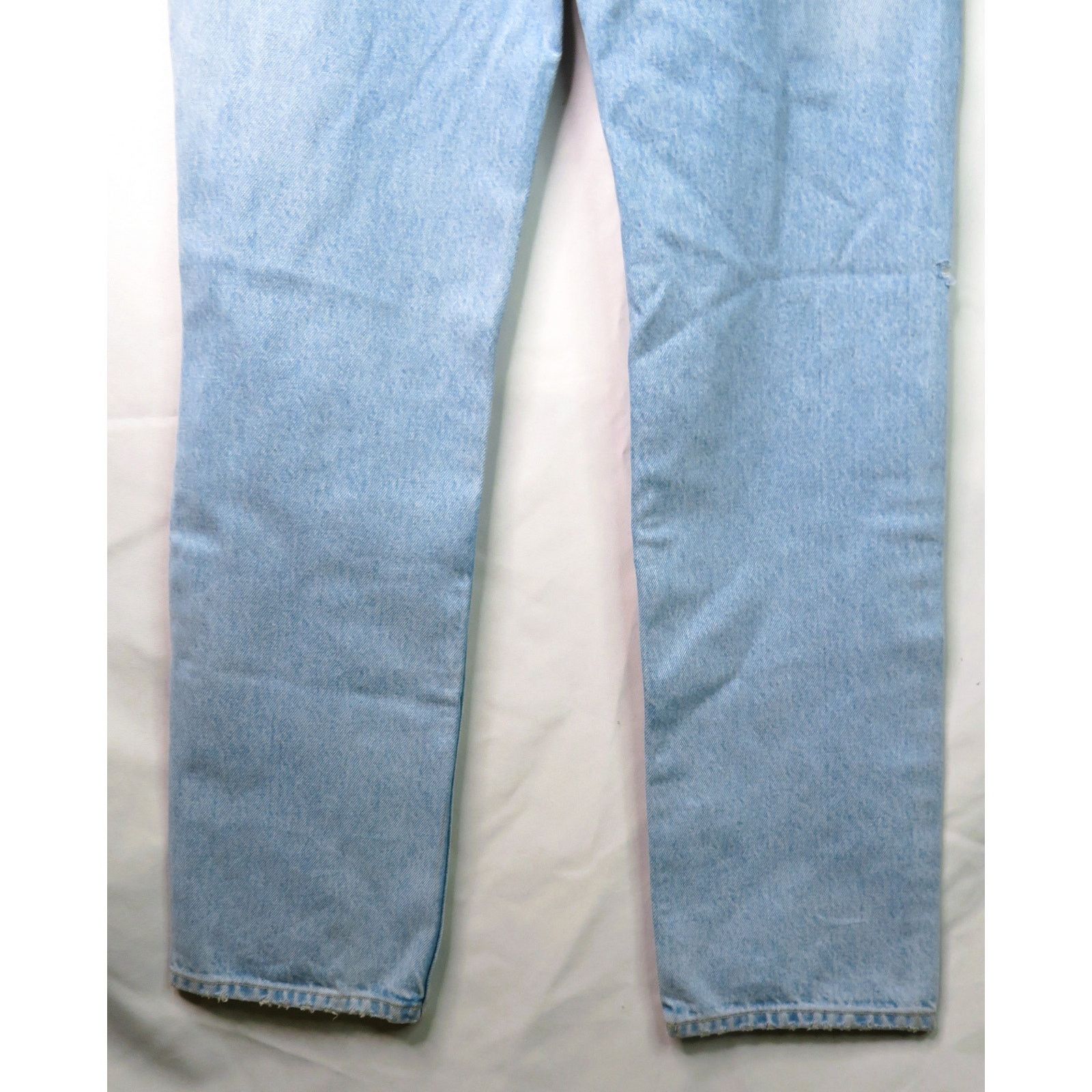 Zara New ZARA Blue Denim Mid-Rise Straight Leg Distressed Jeans Size 26" / US 2 / IT 38 - 8 Thumbnail