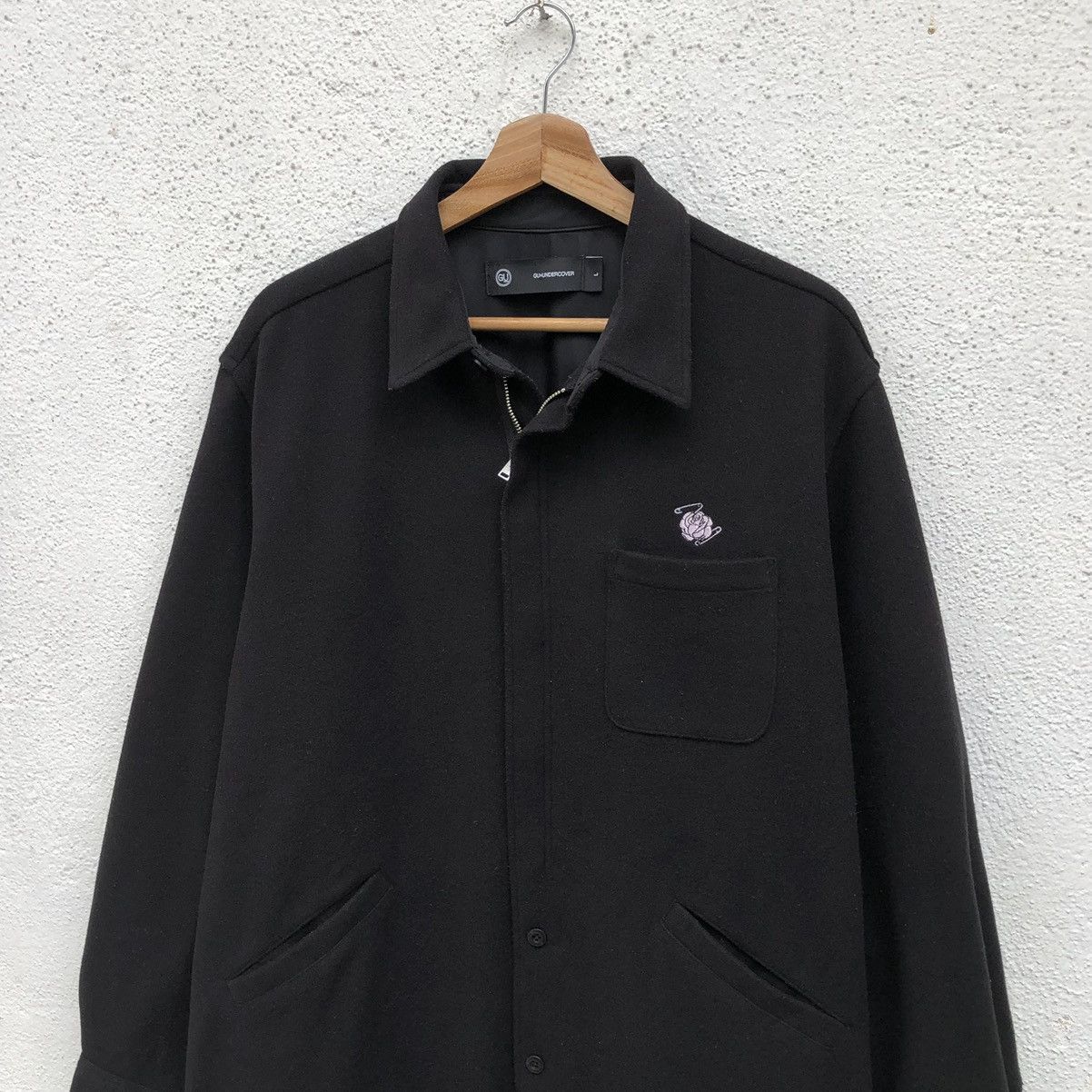 Undercover Undercover x Uniqlo GU Knit Melton Long Shirt Black Men’s Size US L / EU 52-54 / 3 - 6 Thumbnail