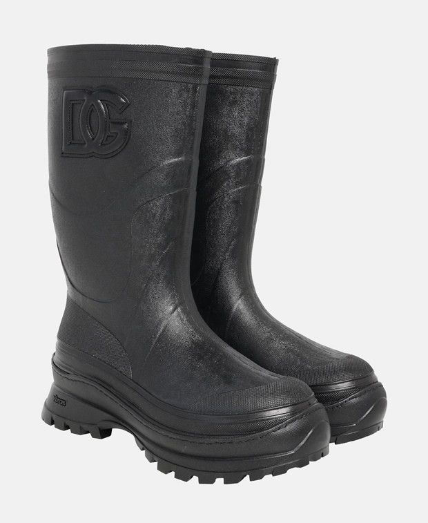 Dolce & Gabbana Stivale Gomma Metal Ankle boots Size US 10 / EU 43 - 1 Thumbnail