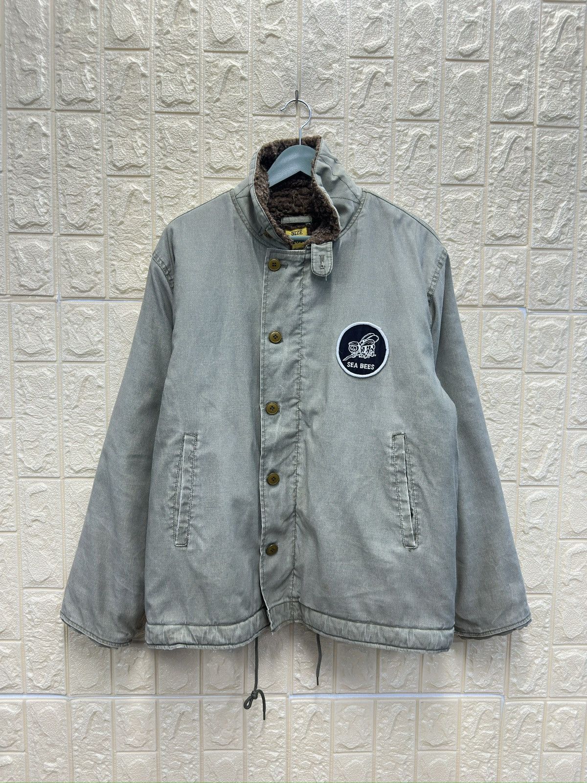 Vintage Vintage Union Made Us Navy Sea Bees Jacket MJ108 Size US M / EU 48-50 / 2 - 1 Thumbnail