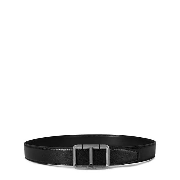 Tom Ford o1g2r1mq0724 Size: 90 / Belts in Silver & Black Size 34 - 1 Thumbnail