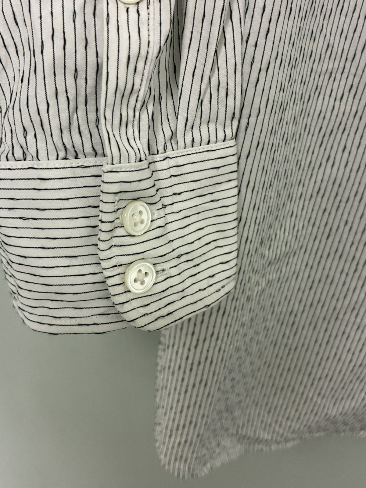John Varvatos Irregular Stripe Shirt Size Medium. Size US M / EU 48-50 / 2 - 5 Thumbnail