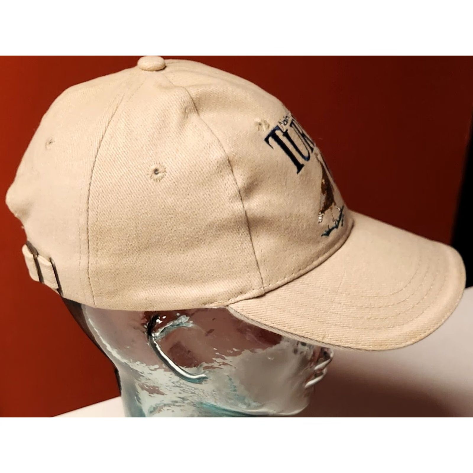 Vintage VINTAGE Natural Limits Turkey Call Television Hat Cap NWTF Hunting Adjustable Embroidered Baseball Cap Mens Beige Twill Cotton Cap Size ONE SIZE - 4 Thumbnail