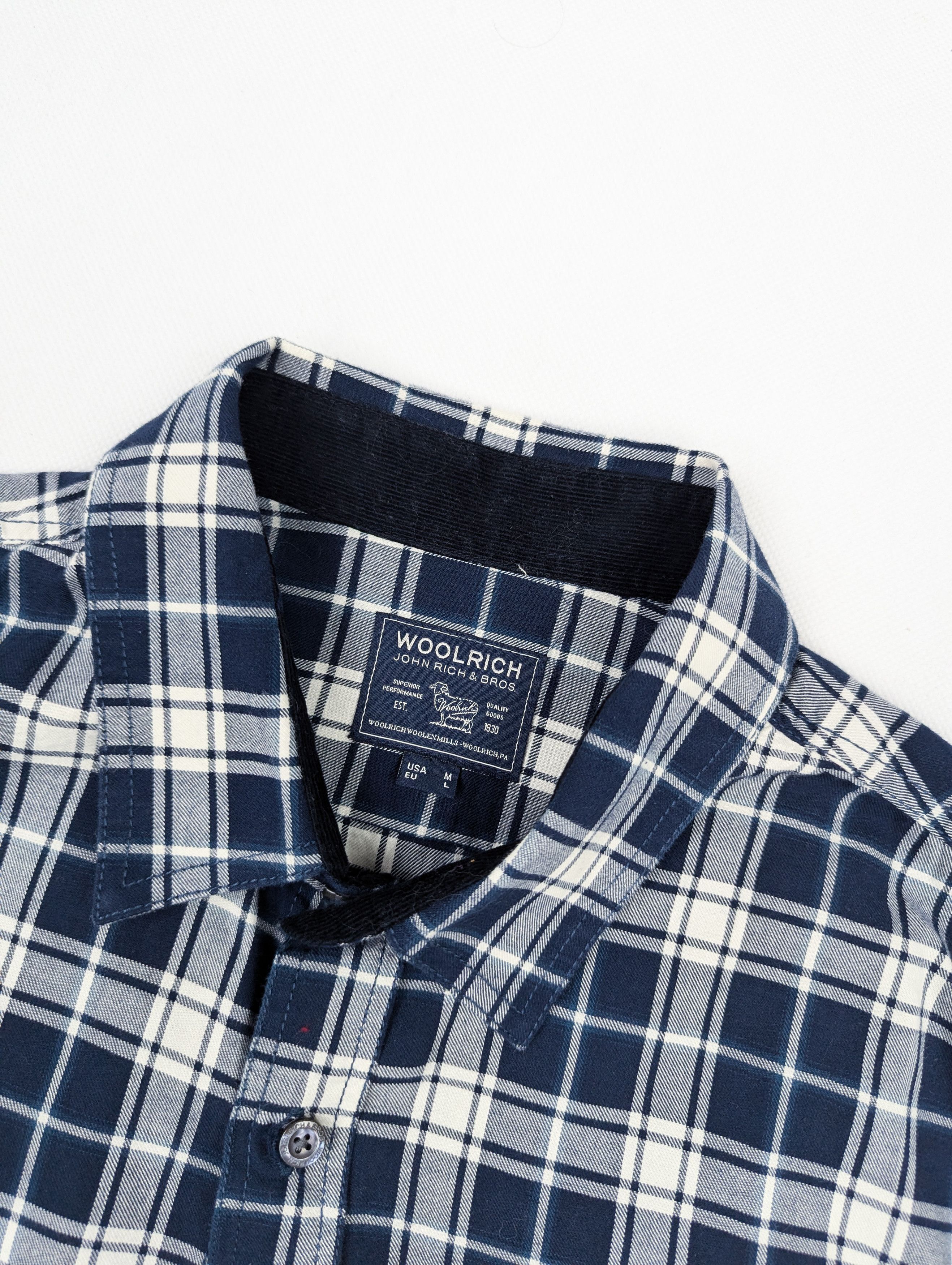 Woolrich Woolen Mills Woolrich navy blue shirt L Size US L / EU 52-54 / 3 - 2 Thumbnail