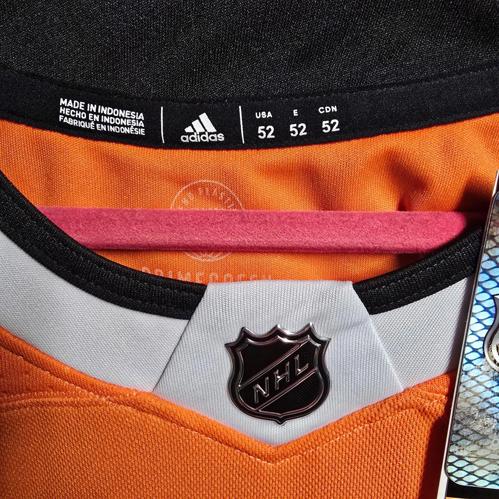 Adidas Philadelphia Flyers size 52 L Adidas Authentic Hockey Jersey Size US L / EU 52-54 / 3 - 3 Thumbnail