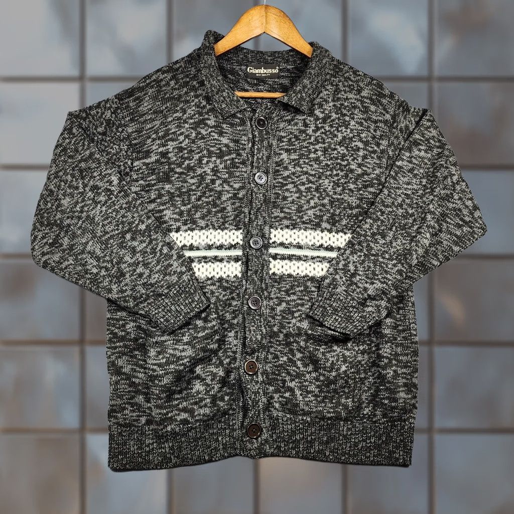 Vintage VINTAGE Giambusso Cardigan Sweater Mens Small Grey Grandpa Grunge 90s Size US S / EU 44-46 / 1 - 1 Thumbnail