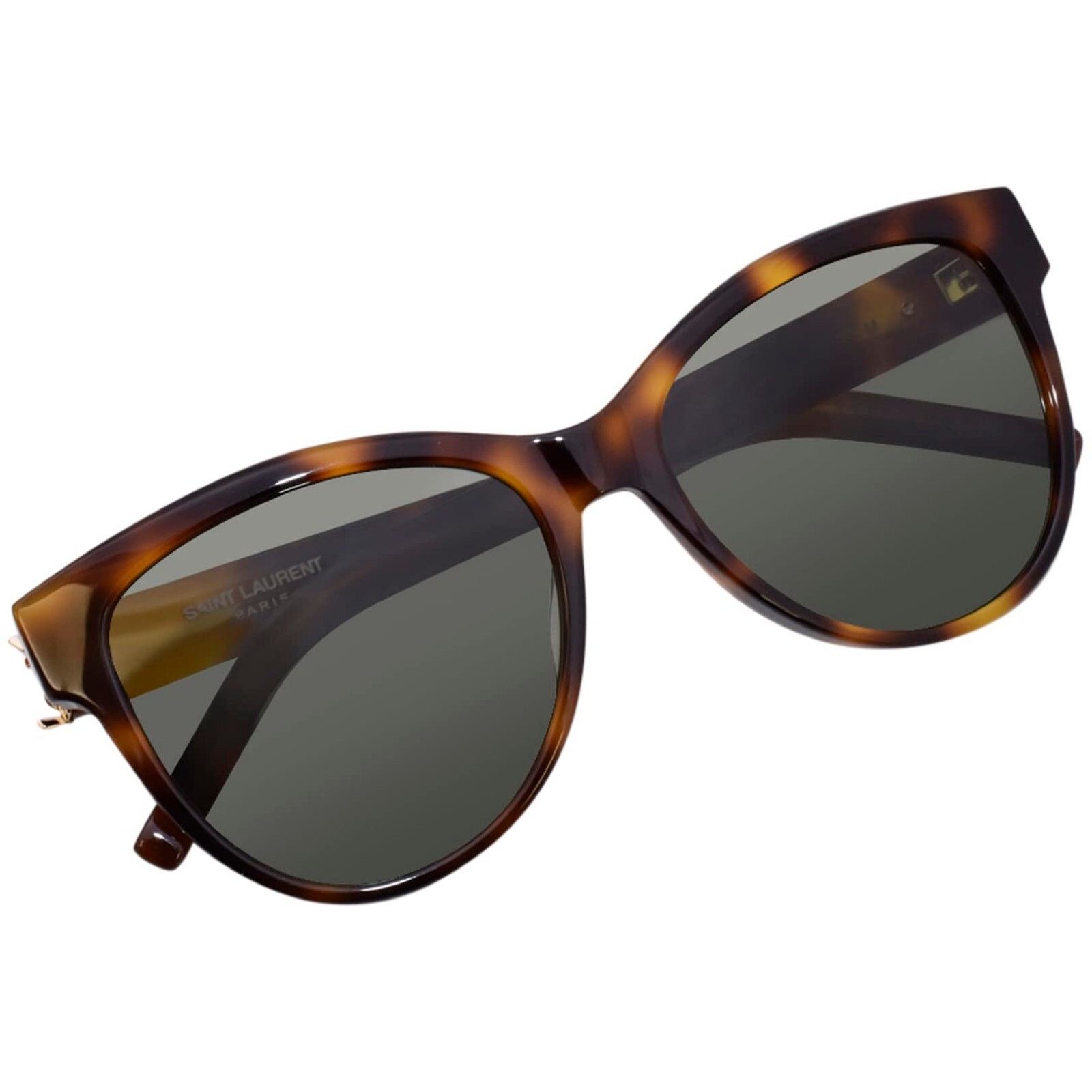 Yves Saint Laurent Saint Laurent Cat Eye Sunglasses Tortoise Smoke Lens SLM105 Size ONE SIZE - 5 Thumbnail