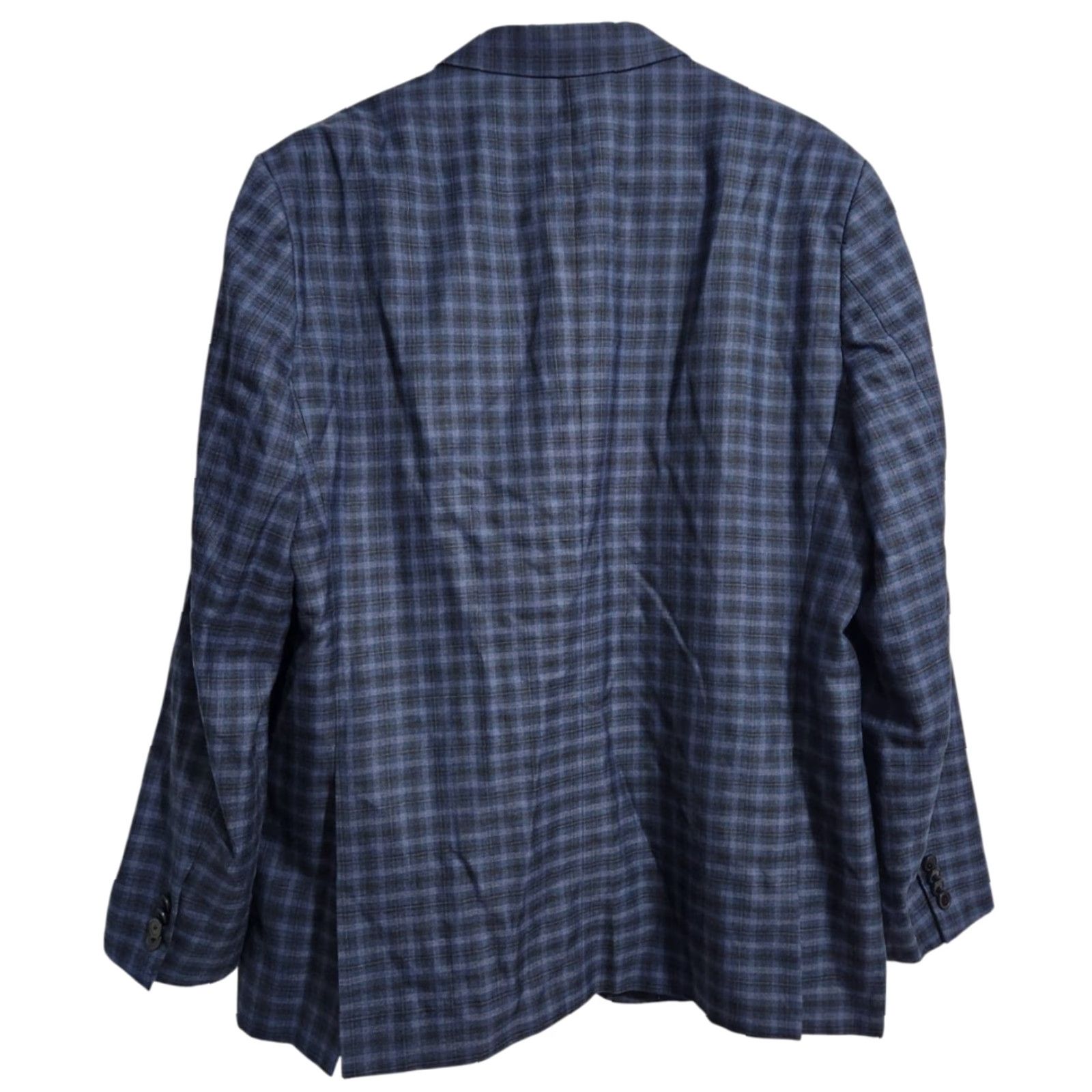 Tommy Hilfiger Tommy Hilfiger Mens Sport Coat Jacket Blazer Two-Button Check 44R Blue 44R Mens Size 44R - 2 Thumbnail