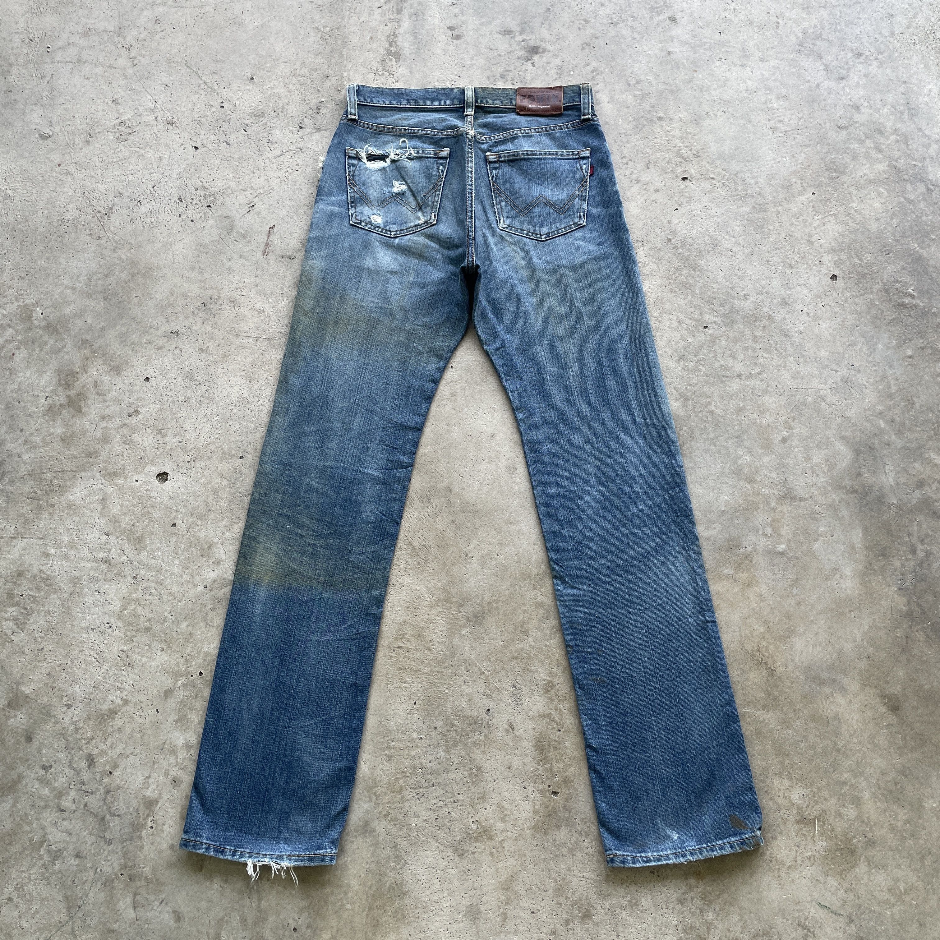 Japanese Brand VINTAGE JAPAN EDWIN 402 DENIM FADED JEANS PANTS W31x33 Size US 31 - 11 Thumbnail