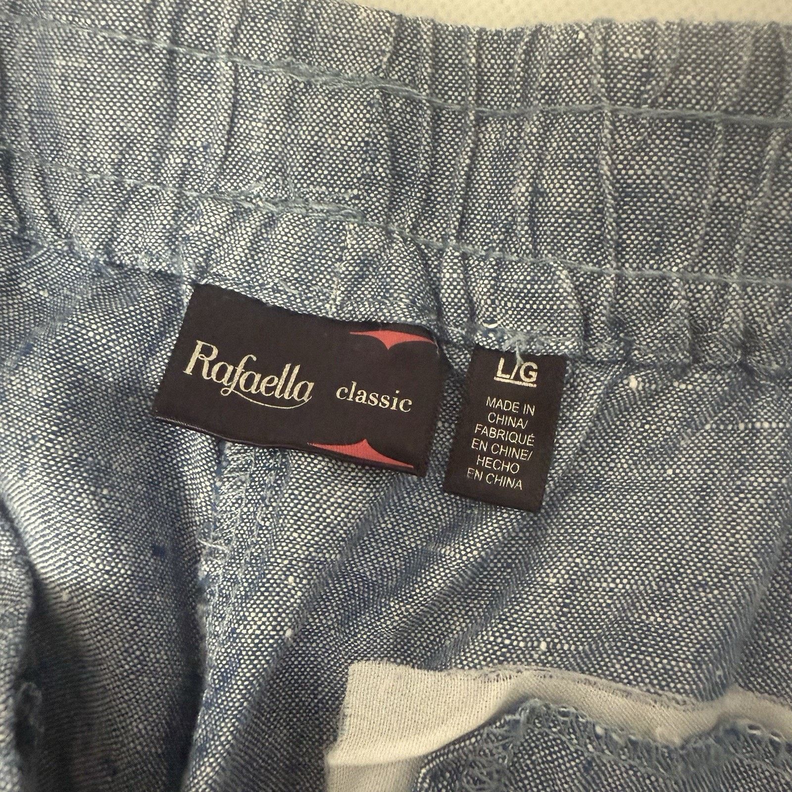 Other Rafaella Linen Pants Blue Casual Beach Nautical Resort Size 34" / US 12 / IT 48 - 3 Thumbnail