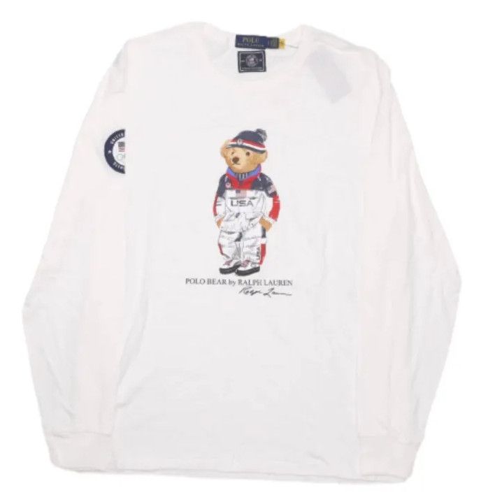 Polo Ralph Lauren Polo Ralph Lauren White Long-Sleeve T-Shirt Size US L / EU 52-54 / 3 - 1 Thumbnail