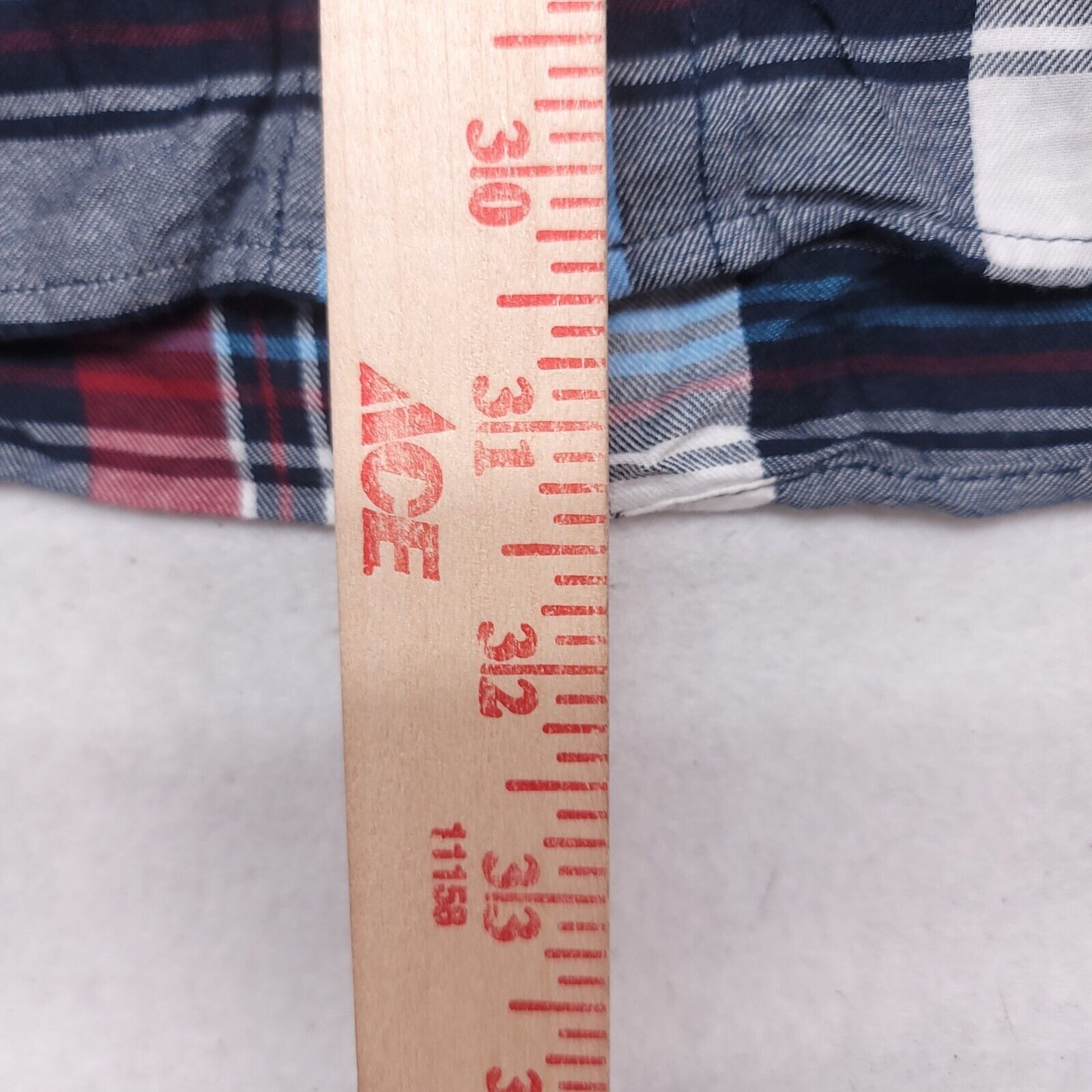 Old Navy Old Navy Madras Flannel Shirt Mens Size Large L Blue Red Size US L / EU 52-54 / 3 - 7 Thumbnail