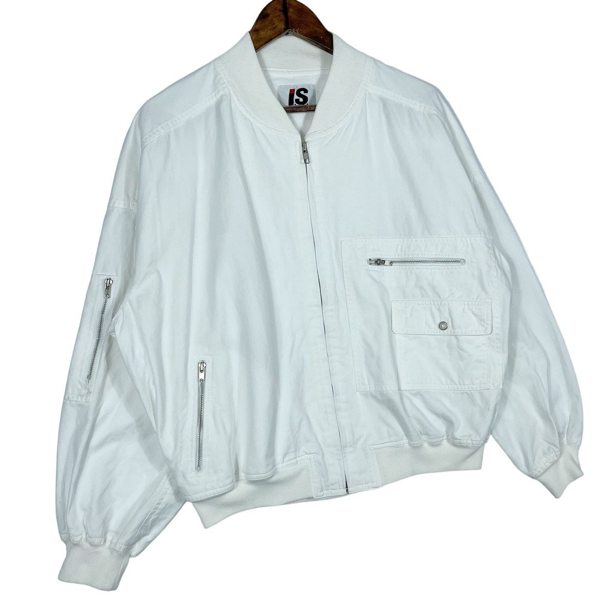 Issey Miyake × Tsumori Chisato Vintage 80s Issey Sport Design MA-1 Bomber Jacket Size US L / EU 52-54 / 3 - 5 Thumbnail