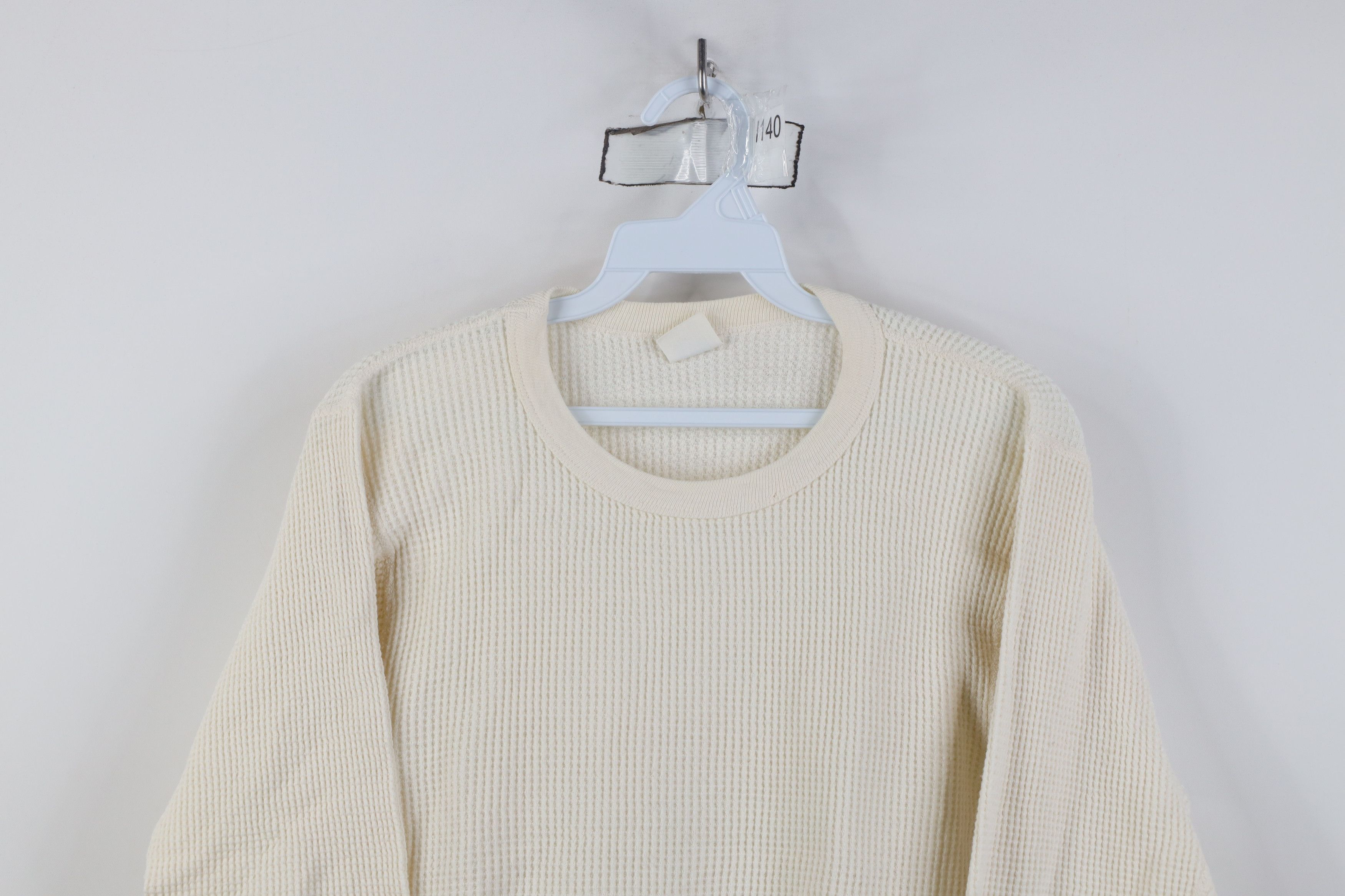 Vintage Vintage 70s Streetwear Waffle Knit Long Sleeve T-Shirt USA Size US M / EU 48-50 / 2 - 2 Thumbnail