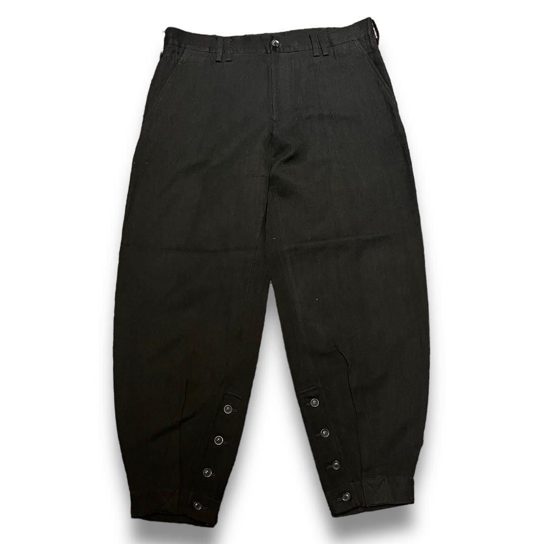 image of Yohji Yamamoto Pour Homme Baroon Pants in Black, Men's (Size 36)