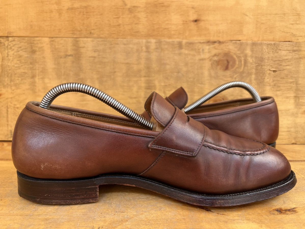 Crockett & Jones Crockett & Jones Eaton' Brown Leather Loafers Size UK 7 E Size US 8 / EU 41 - 7 Thumbnail