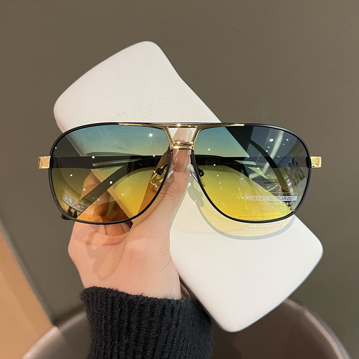 VIBE Dark Street ins style custom avant-garde sunglasses Size ONE SIZE - 3 Thumbnail