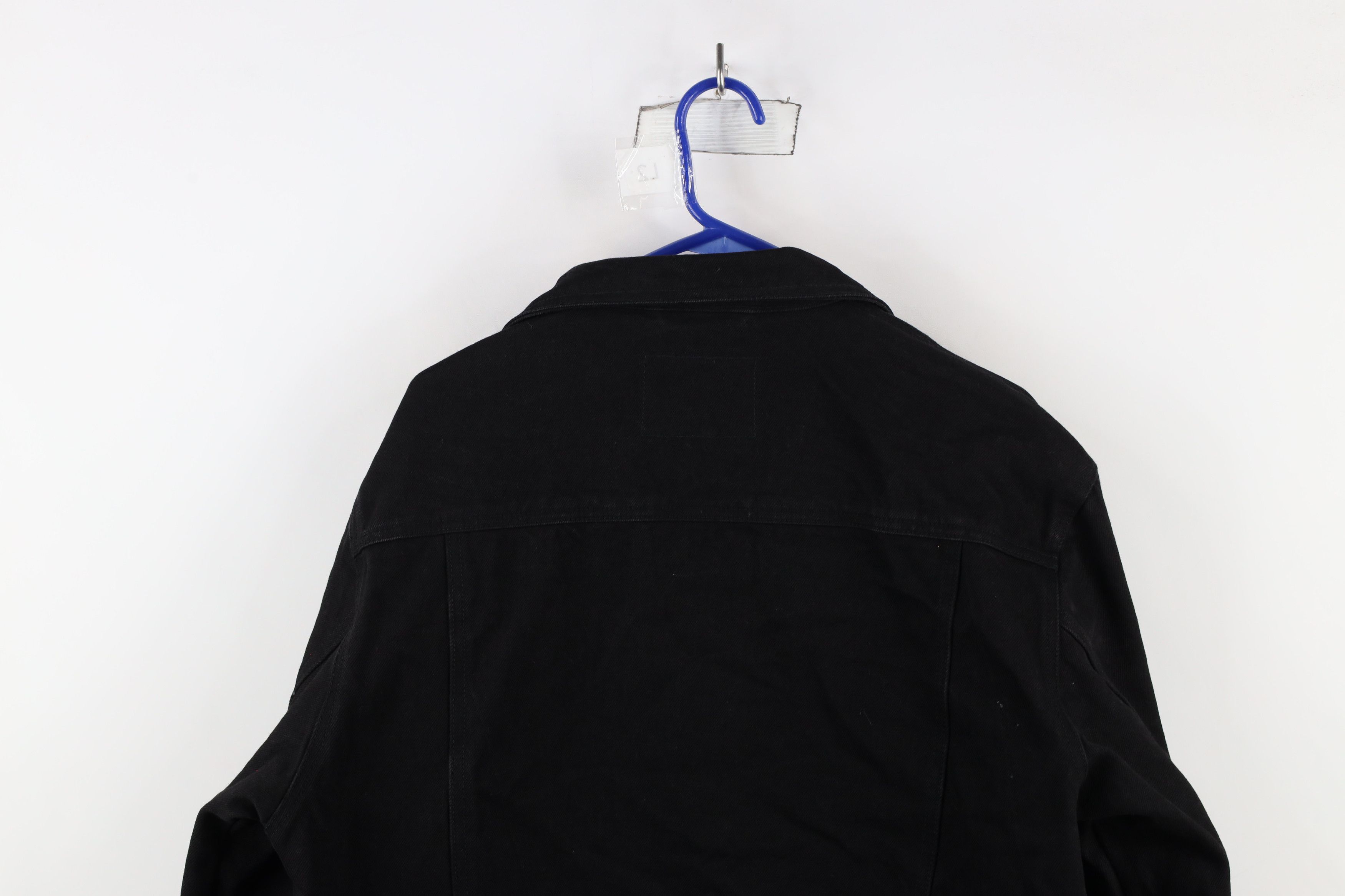 Vintage Vintage 90s Streetwear Jean Trucker Jacket Black Cotton Size US M / EU 48-50 / 2 - 12 Thumbnail