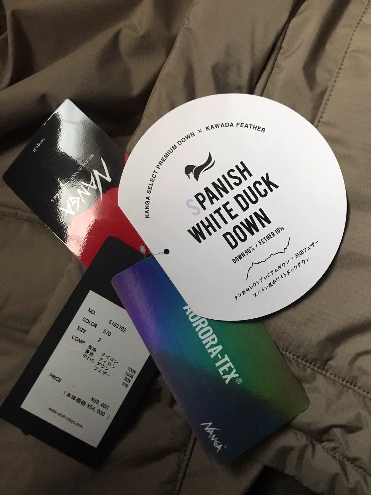 Other NANGA x SLICK 2 New Down Jacket Waterproof Warm Size US M / EU 48-50 / 2 - 6 Thumbnail