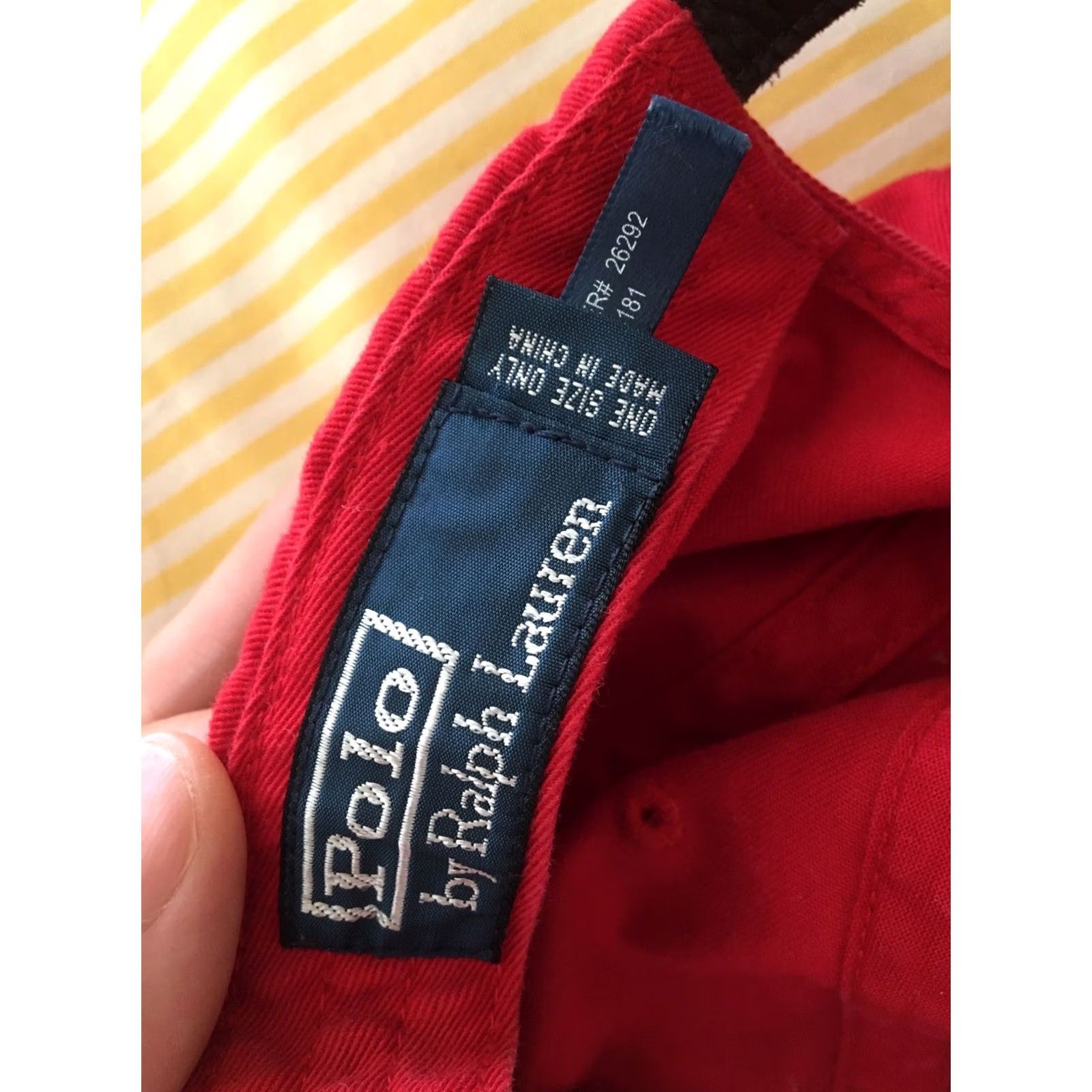 Polo Ralph Lauren VINTAGE Polo Ralph Lauren Baseball Cap Red Season 2009 Adjustable Men Cap Size US M / EU 48-50 / 2 - 7 Thumbnail
