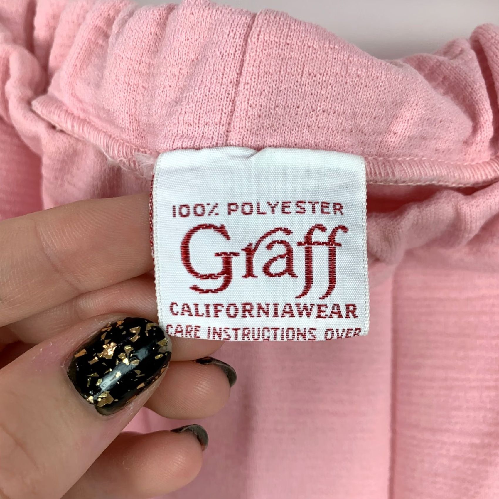 GRAFF VINTAGE Graff Californiawear Pink Leisure Suit Womens Bust 36 Wool Blend 1960s Pant Suit Girls/ Womens Size XL / US 12-14 / IT 48-50 - 6 Thumbnail