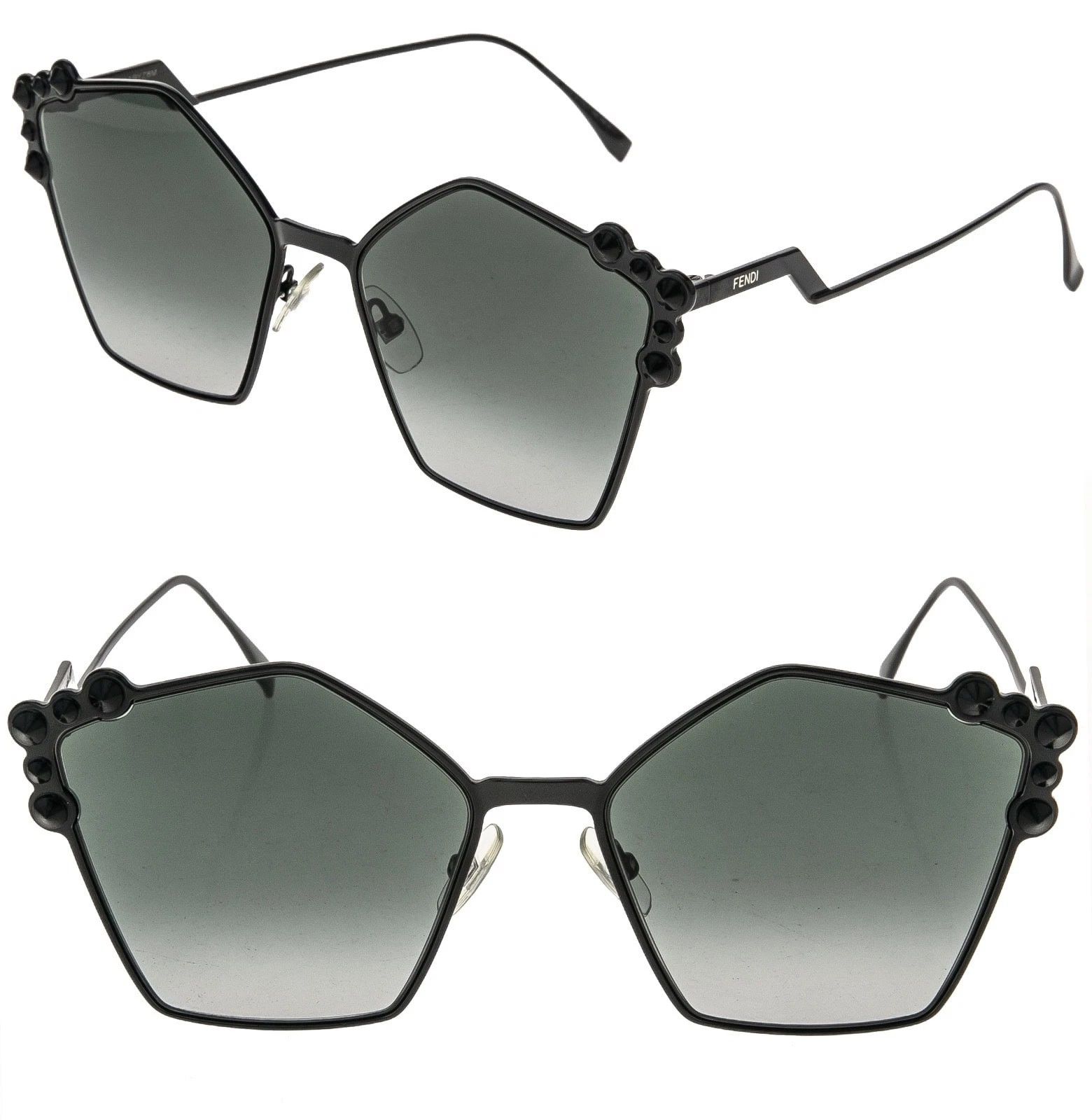Fendi FENDI FF0261S 0261 CAN EYE Black Stud Gradient Sunglasses Size ONE SIZE - 1 Thumbnail