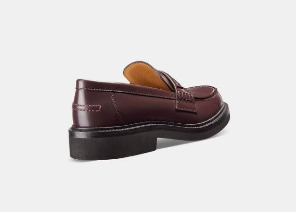 Dior o1w1db11124 Brushed Calfskin Boy Loafers in Amaranth Size US 7 / IT 37 - 3 Thumbnail