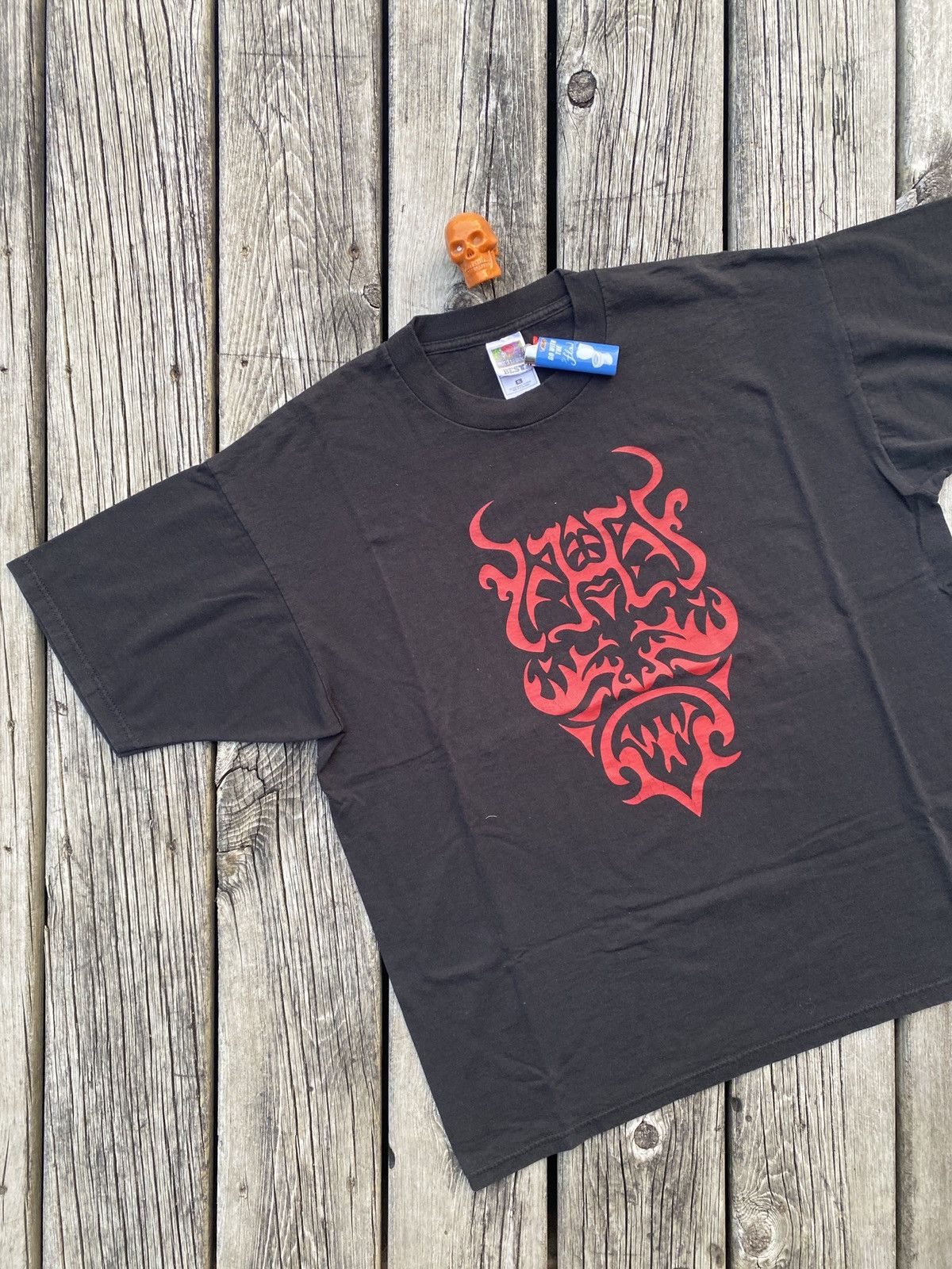 Band Tees × Fruit Of The Loom 90s Hate Furnace death metal band shirt sz XL Size US XL / EU 56 / 4 - 1 Thumbnail